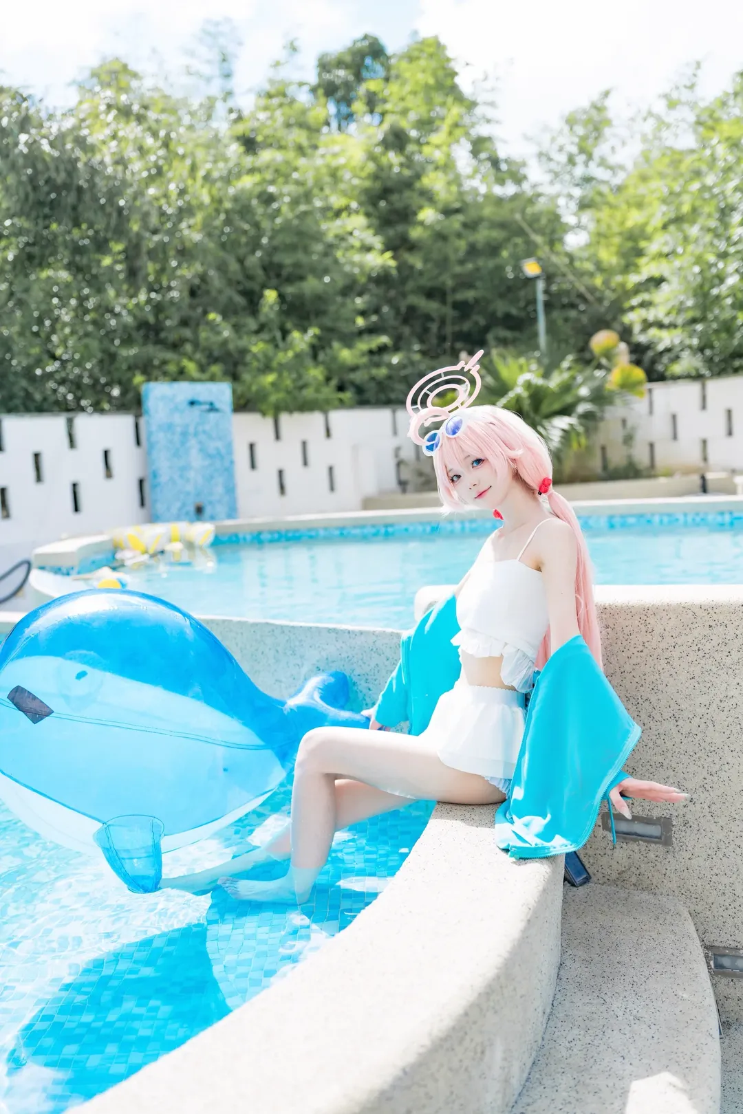 【小鸟游星野cos】夏休的泳池边，蔚蓝档案二周年纪念