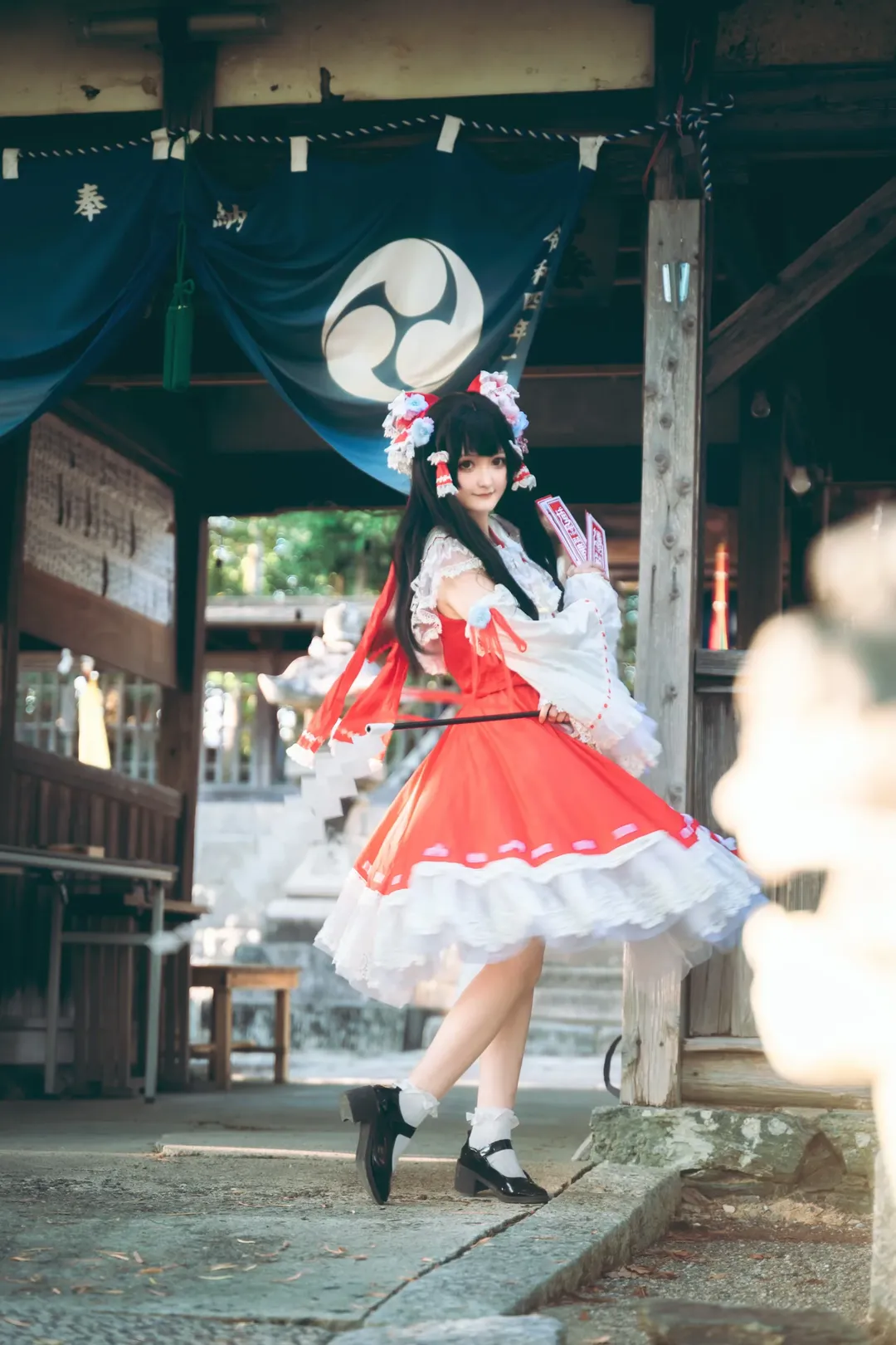 【博丽灵梦cos】深山神社的红白巫女 - 第 6 张