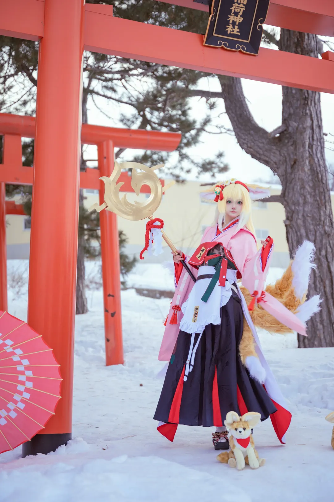【铃兰cos】明日方舟雪景打卡，去晚了天黑也圆梦了 - 第 10 张