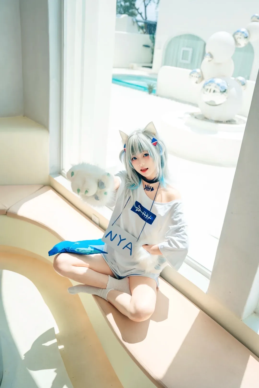 【嘎呜古拉cos】古拉小鲨鱼的夏日晴空 - 第 2 张