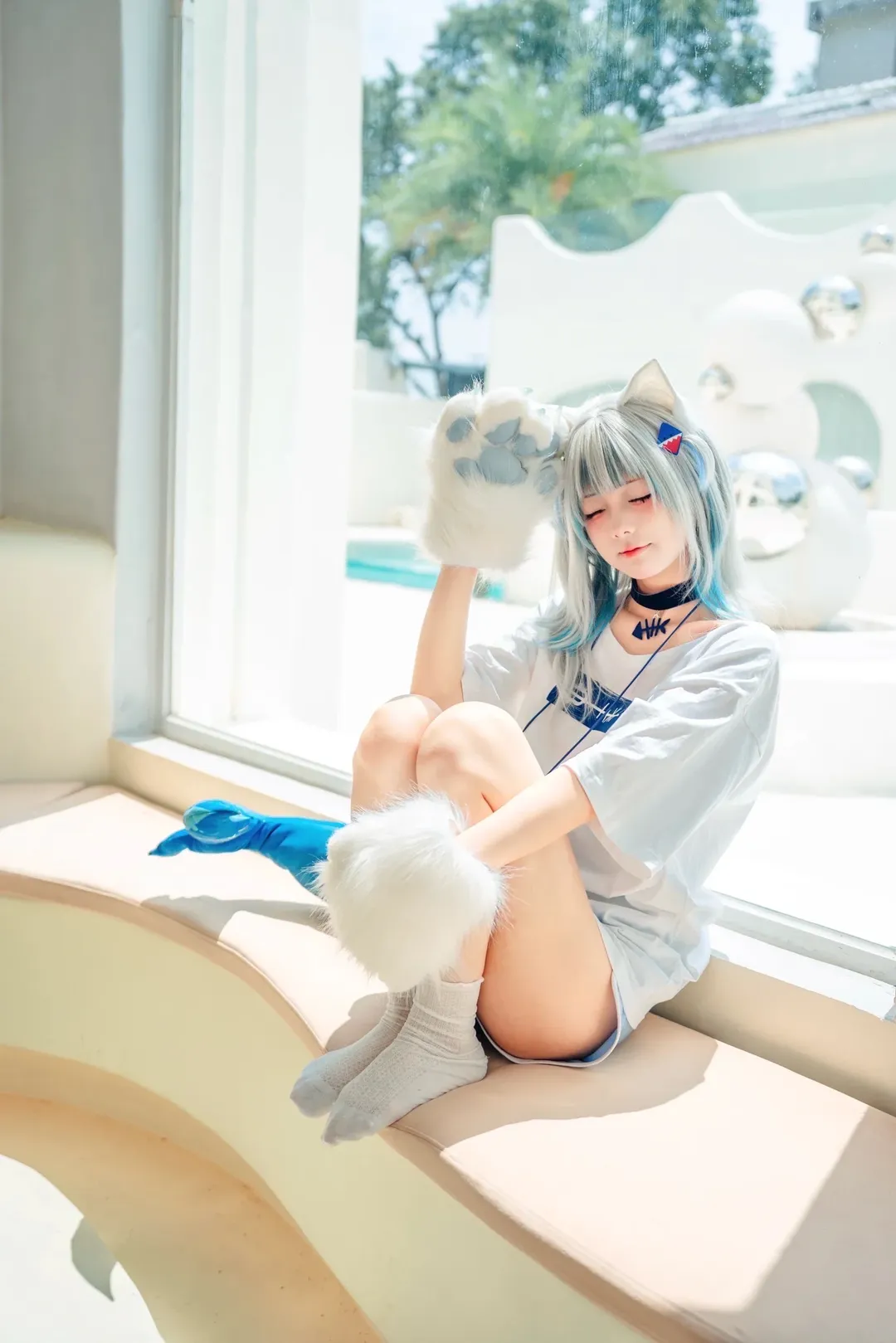 【嘎呜古拉cos】古拉小鲨鱼的夏日晴空 - 第 3 张