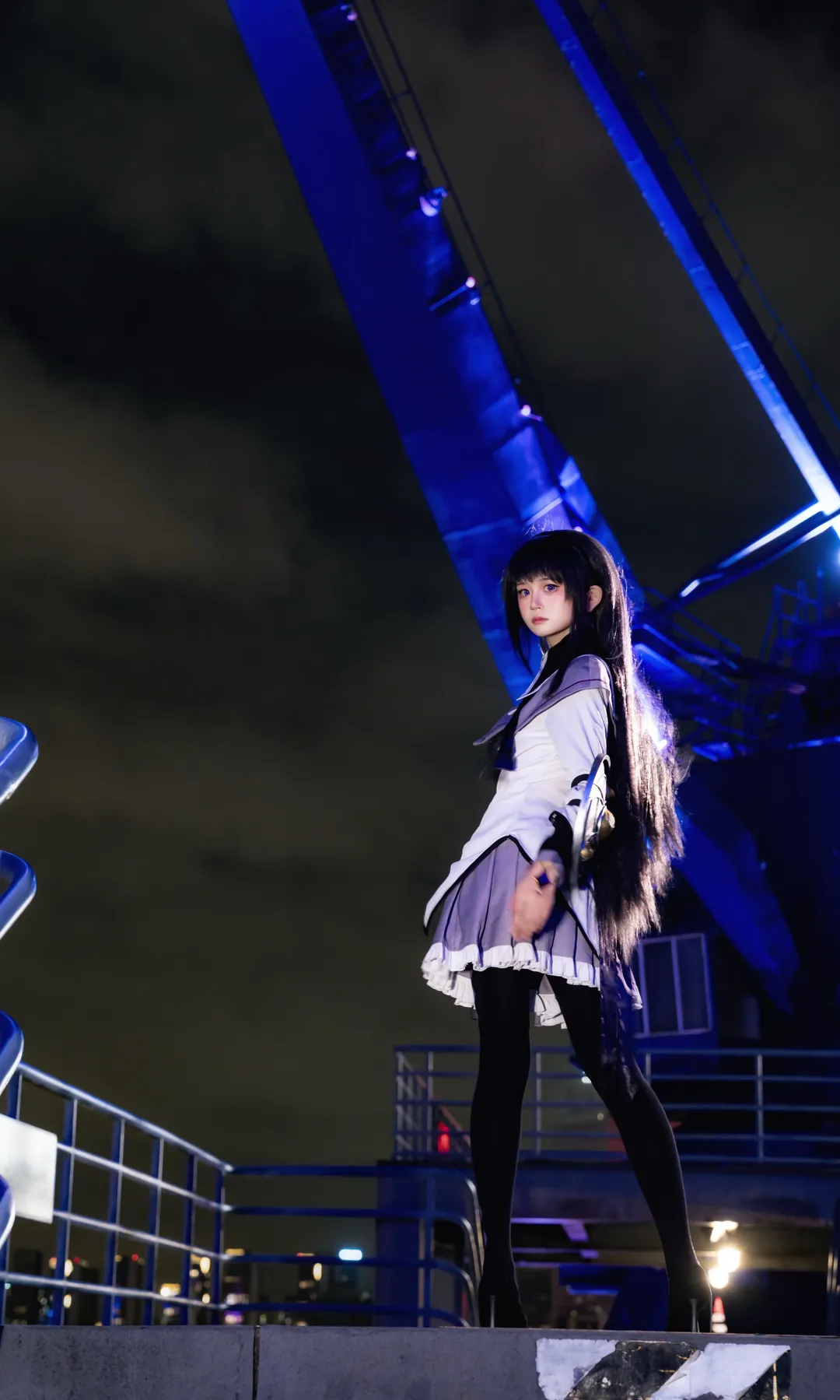 【曉美焰cos】魔法少女小圓的夜色橋畔直出 - 第 2 張