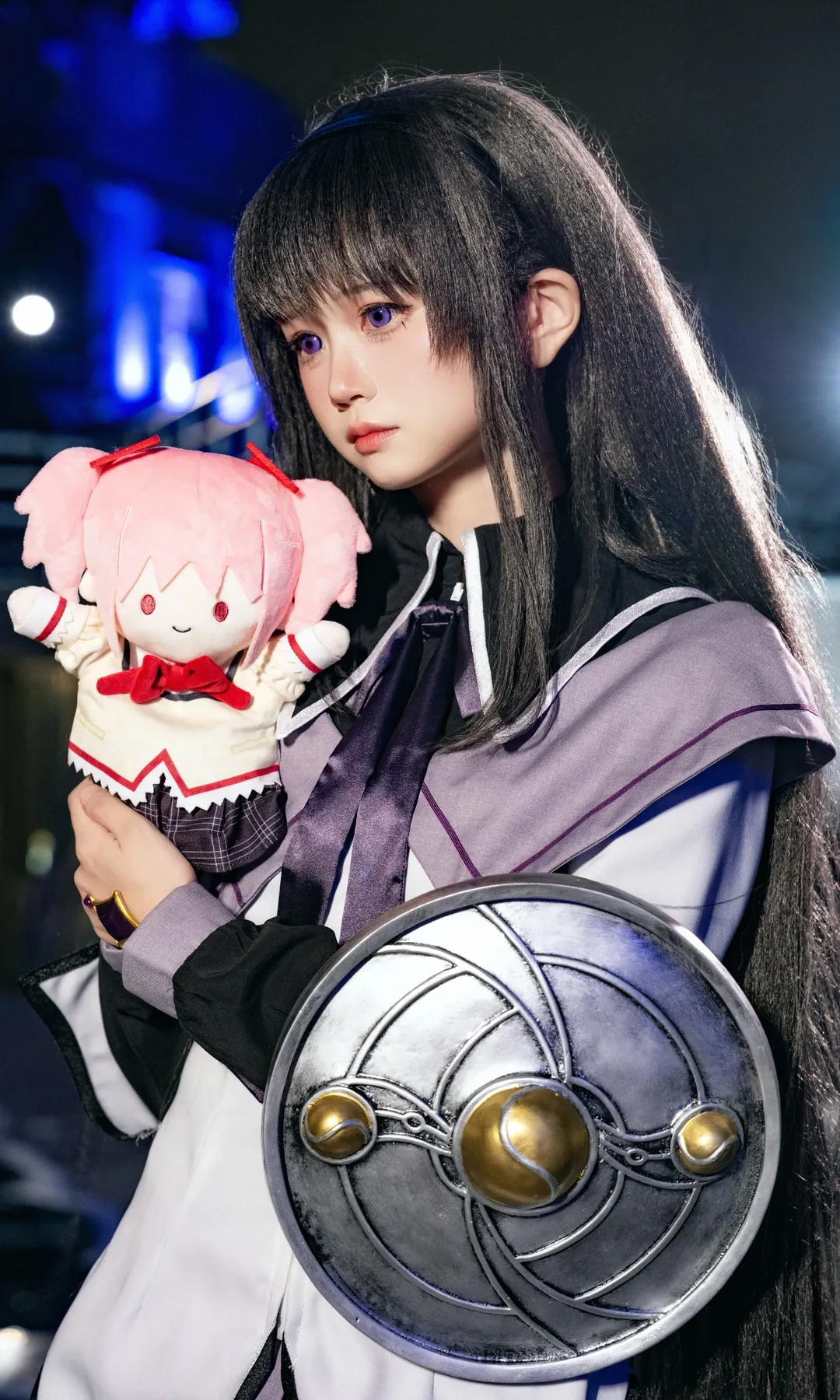 【曉美焰cos】魔法少女小圓的夜色橋畔直出 - 第 3 張