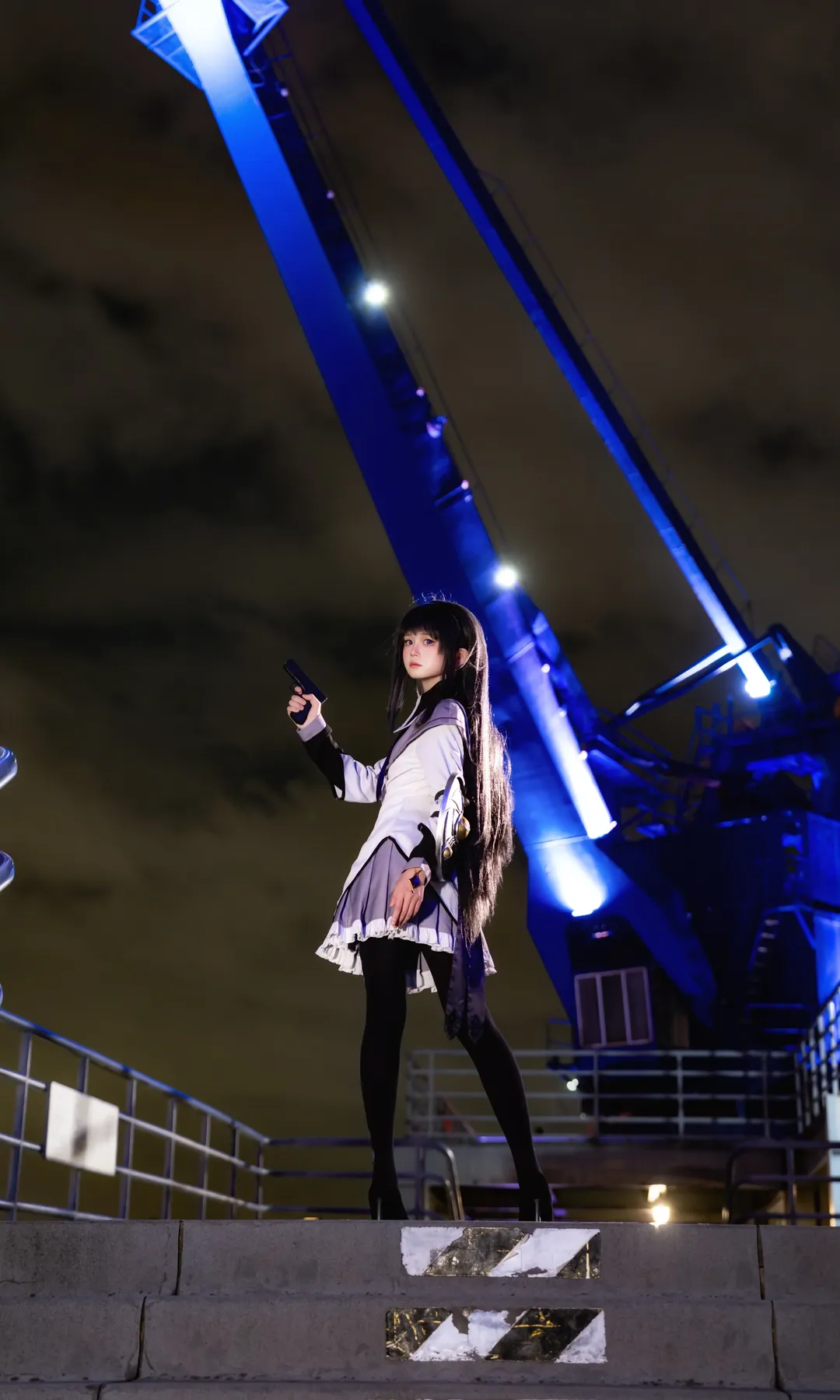 【曉美焰cos】魔法少女小圓的夜色橋畔直出 - 第 5 張