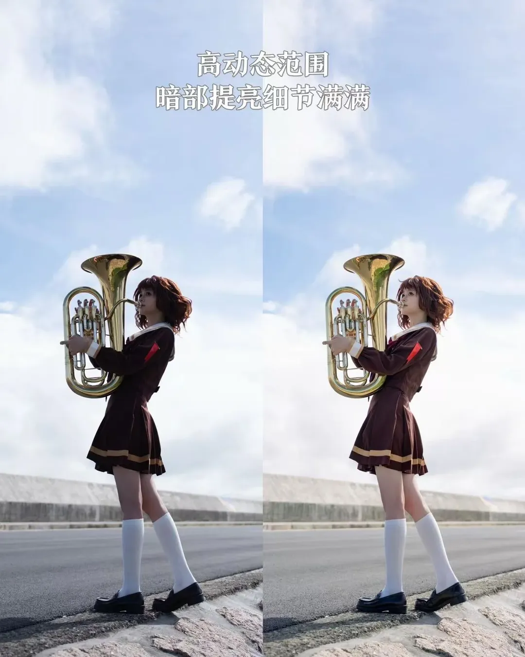 【黄前久美子cos】拿着上低音号在海边奔跑的夏日体验 - 第 5 张