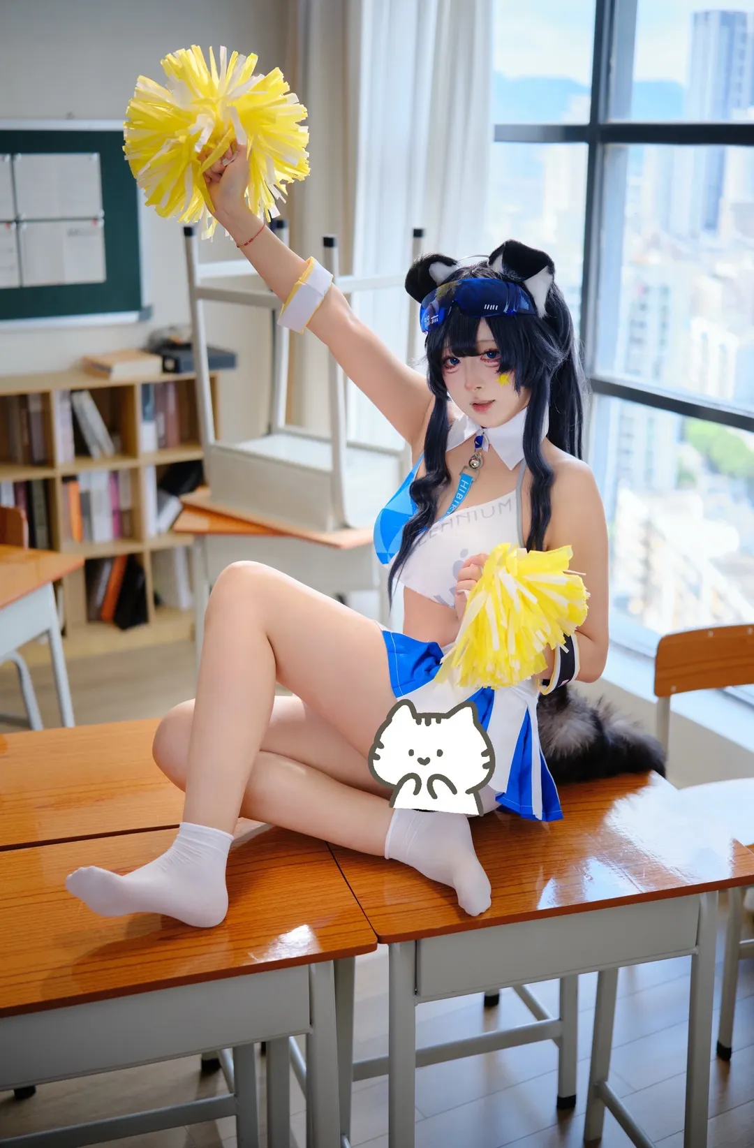 【猫冢响cos】日常校园课桌上的元气啦啦队记录