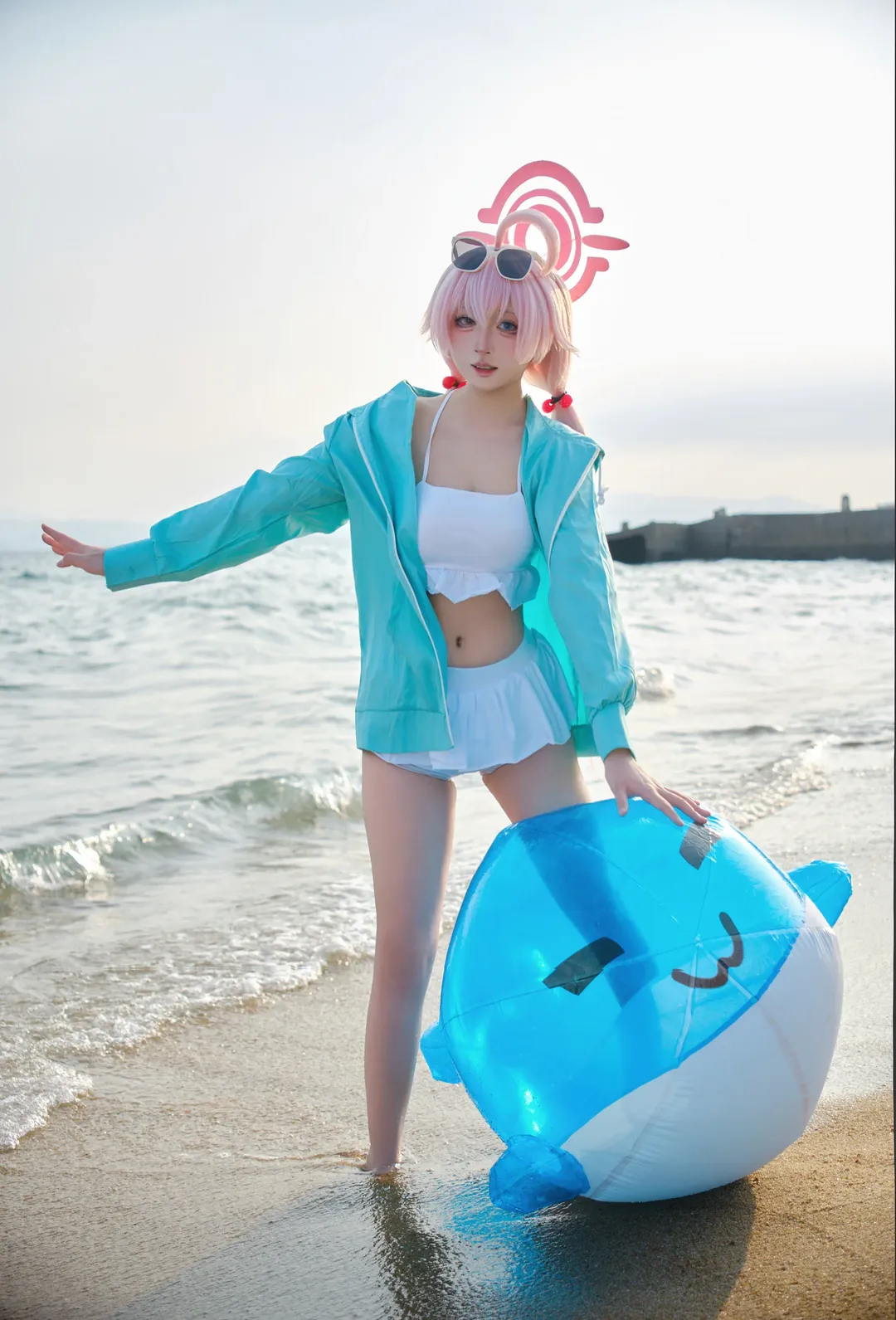 【小鸟游星野cos】海边的夏日大叔，蓝白清新风拍摄记录 - 第 4 张