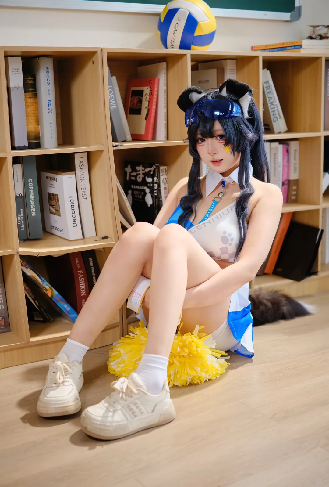 【猫冢响cos】蔚蓝档案拉拉队活力妆造分享