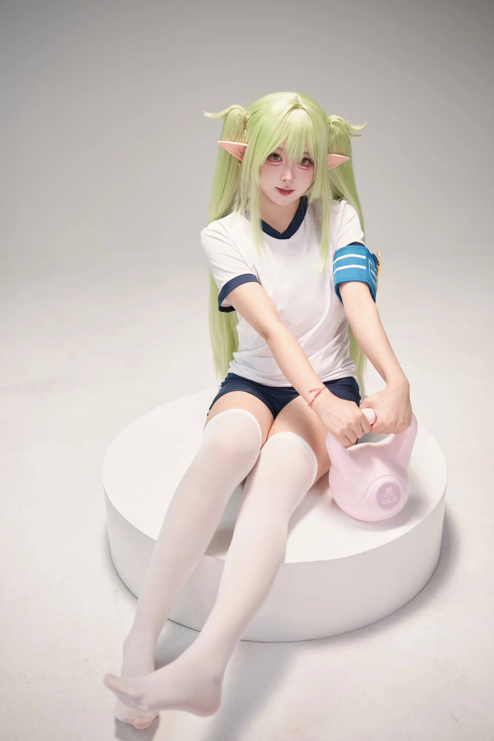 【橘望cos】碧藍檔案體操服，運動場上的輕靈日常 - 第 1 張