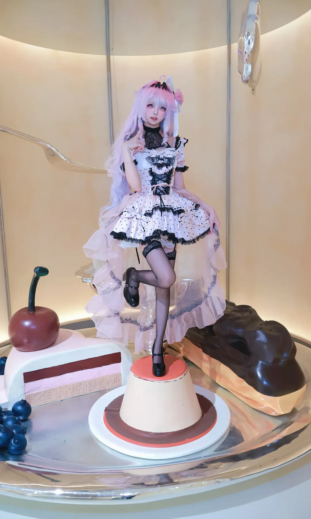 【ダーニャ コスプレ】鳴潮 捏造コスプレ水蜜桃ショートケーキテーマ撮影 - 2 枚目