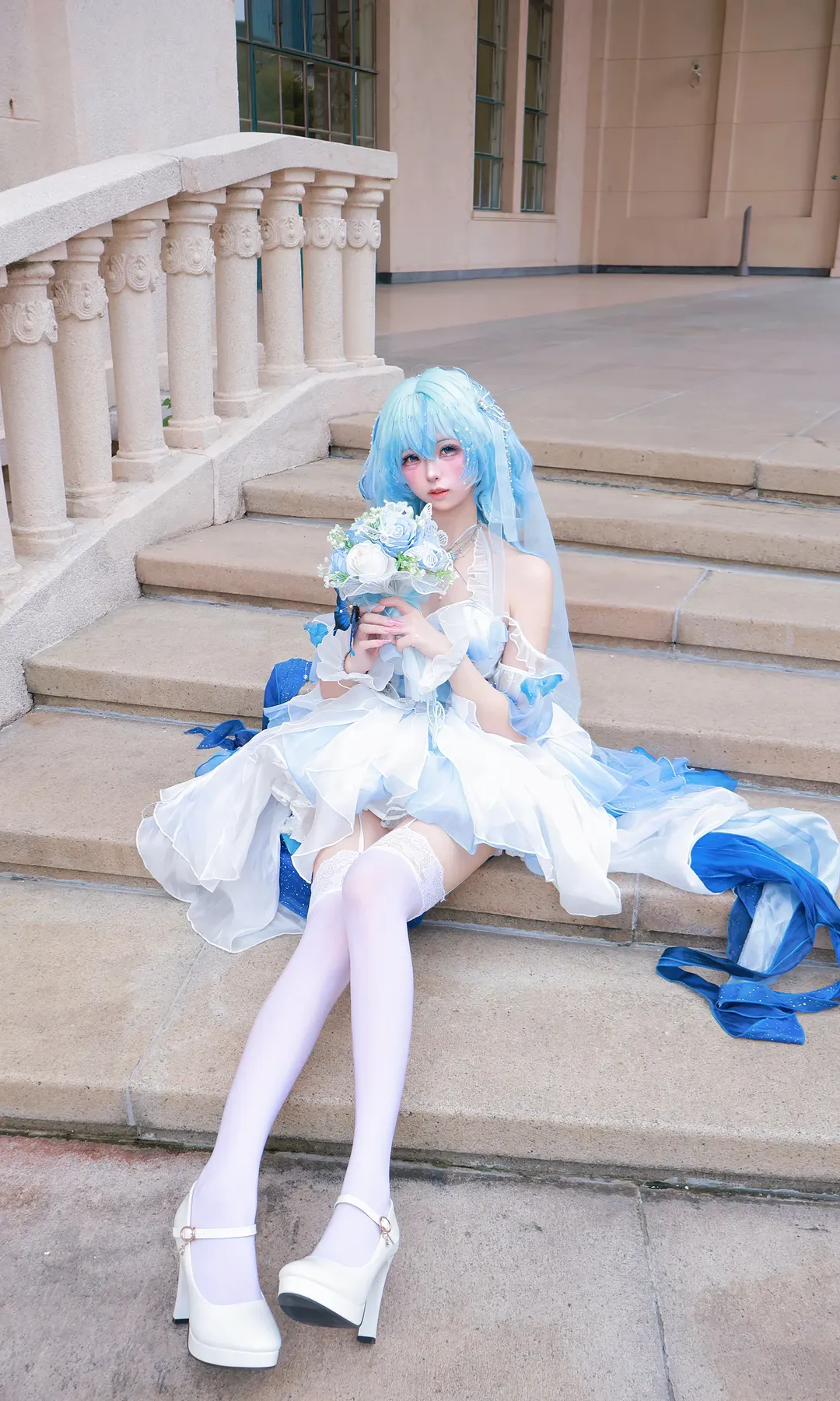 【守岸人cos】月潮星纱下的静谧，属于这片台阶的蒙娜丽莎