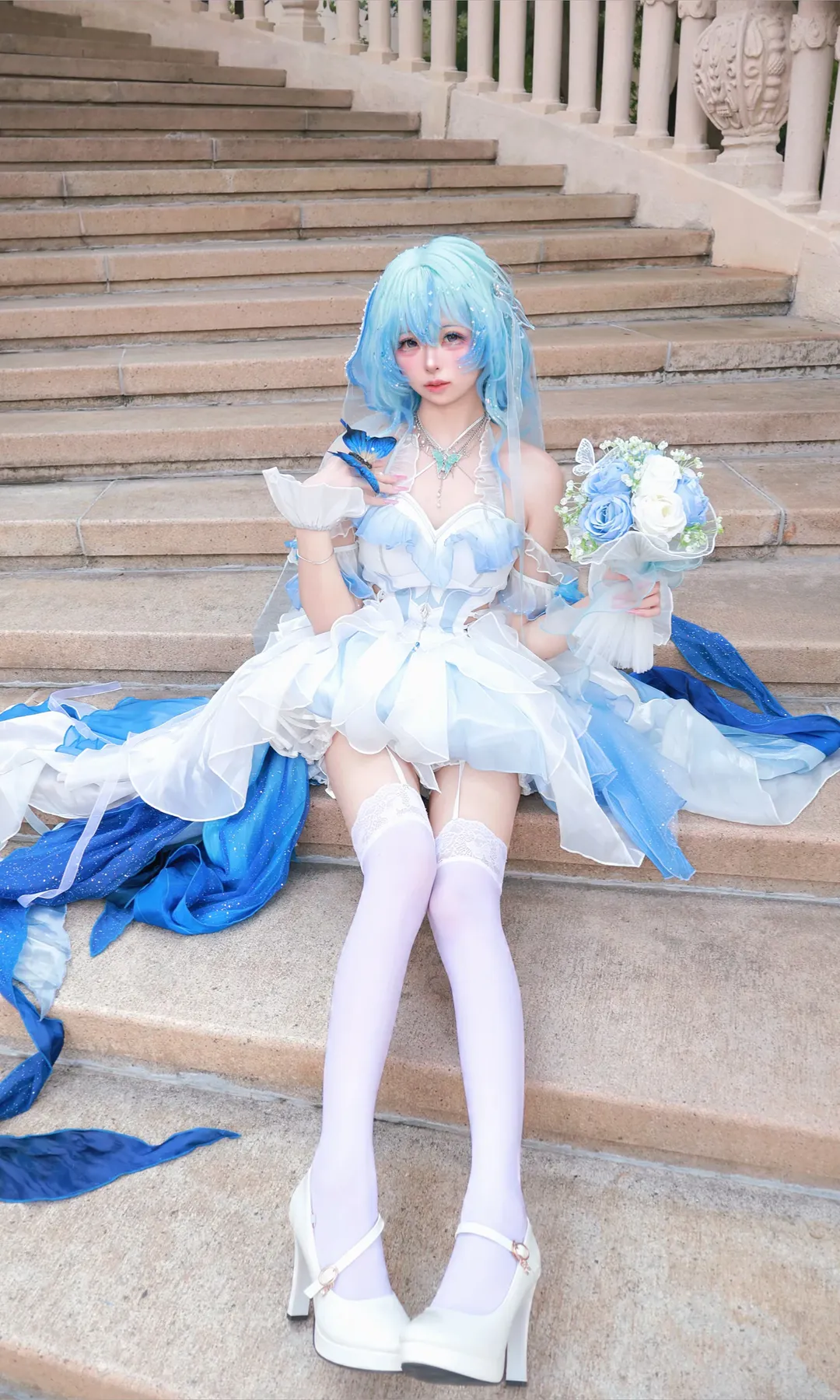 【守岸人cos】月潮星纱下的静谧，属于这片台阶的蒙娜丽莎 - 第 2 张