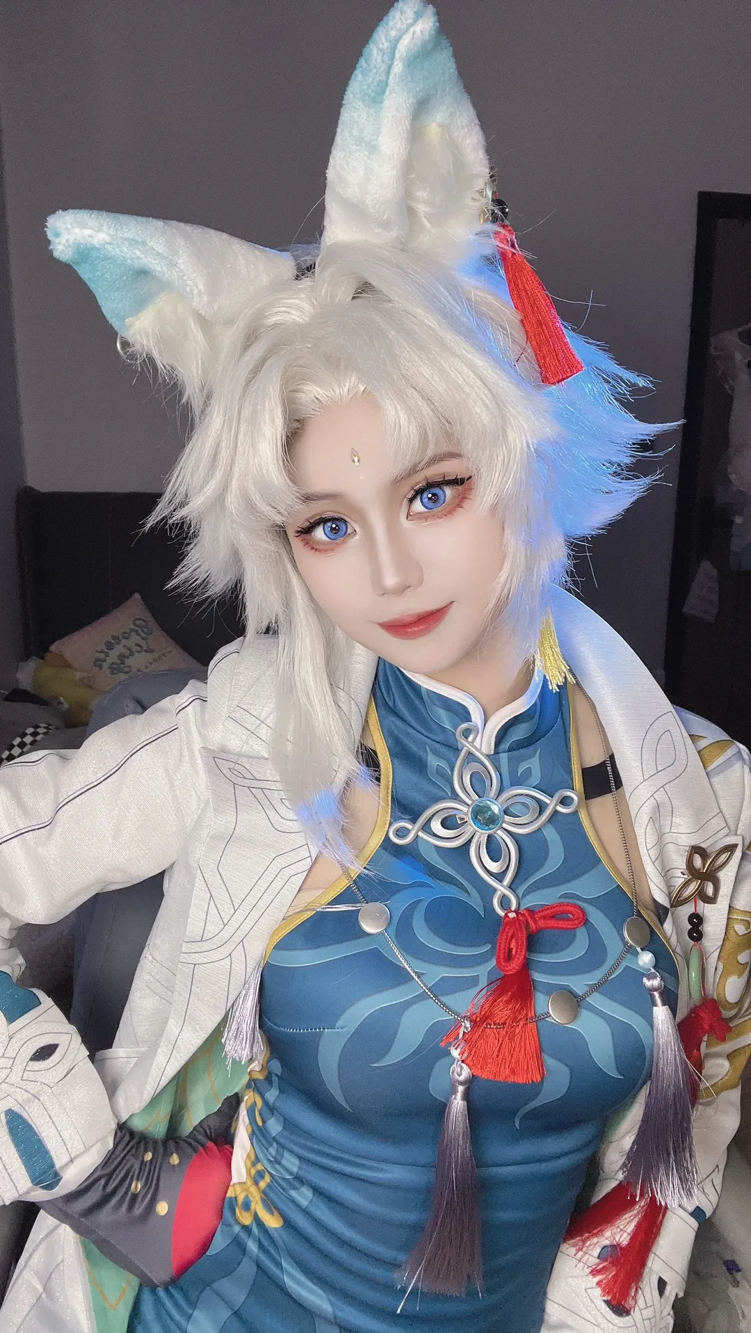 【飛霄cos】大捷將軍的精靈藍美瞳妝造詳解 - 第 2 張
