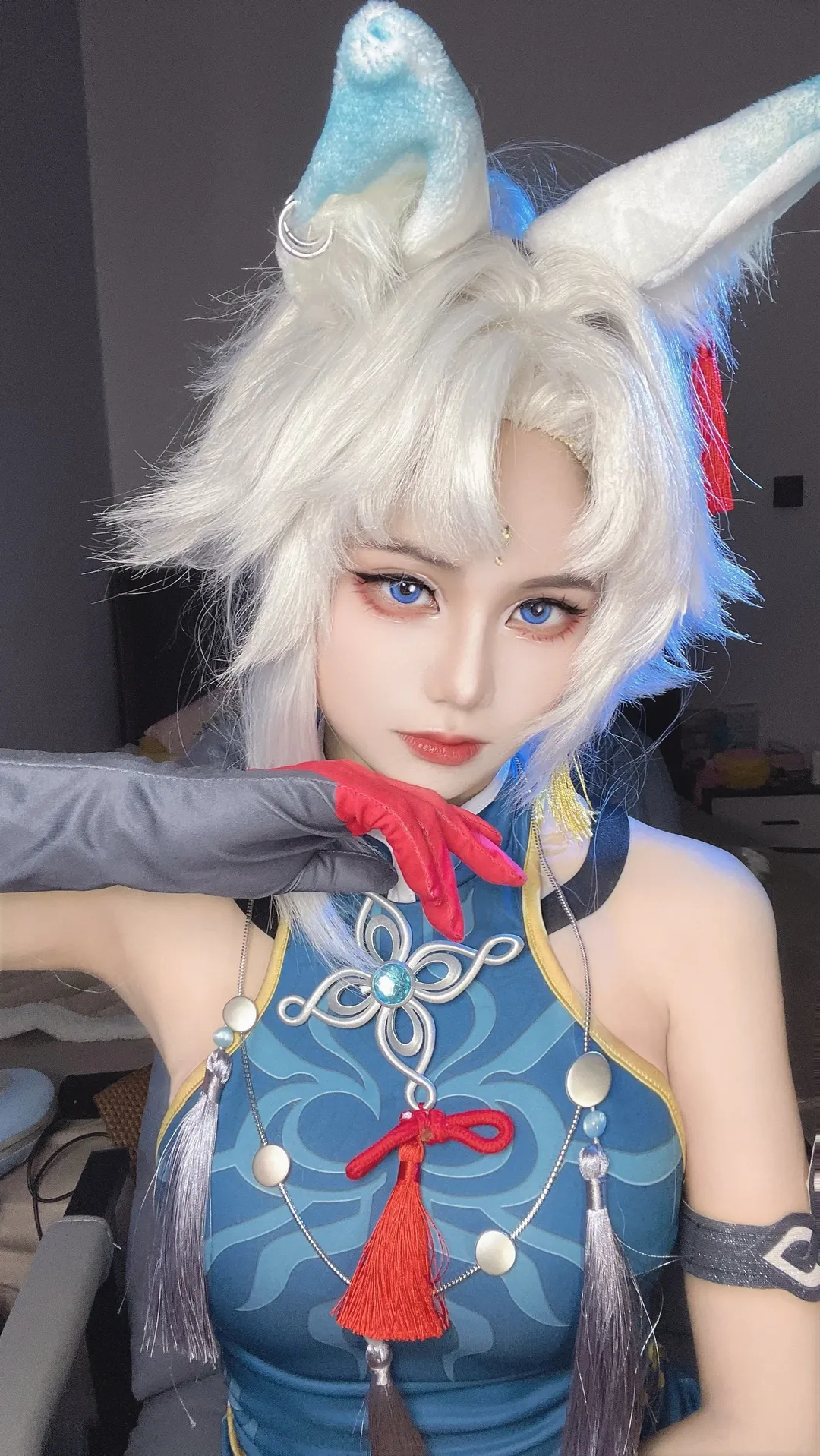 【飛霄cos】大捷將軍的精靈藍美瞳妝造詳解 - 第 3 張