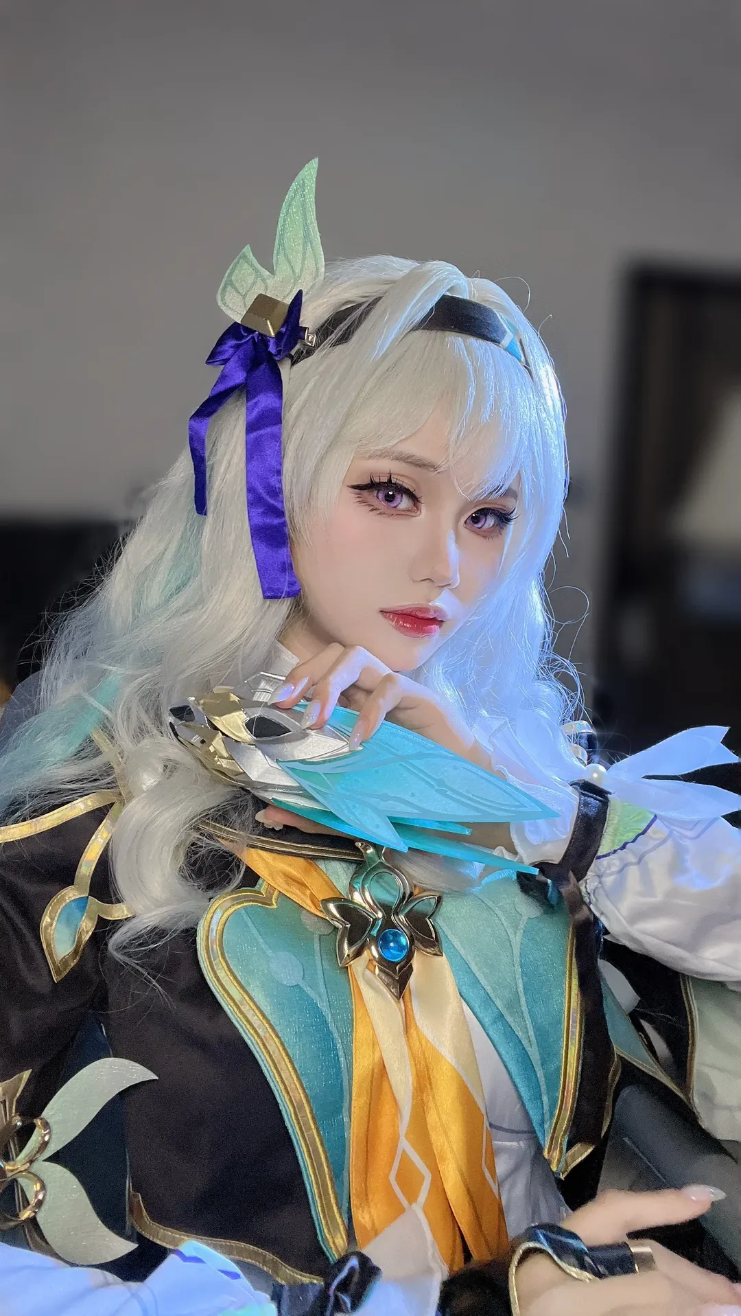 【流萤cos】崩坏星穹铁道里的那抹紫色眼妆与美瞳细节 - 第 3 张