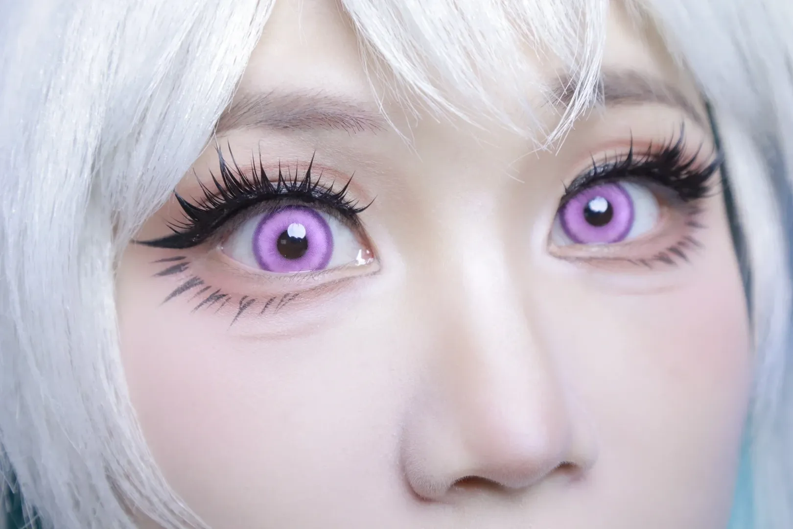 【流萤cos】崩坏星穹铁道里的那抹紫色眼妆与美瞳细节 - 第 5 张