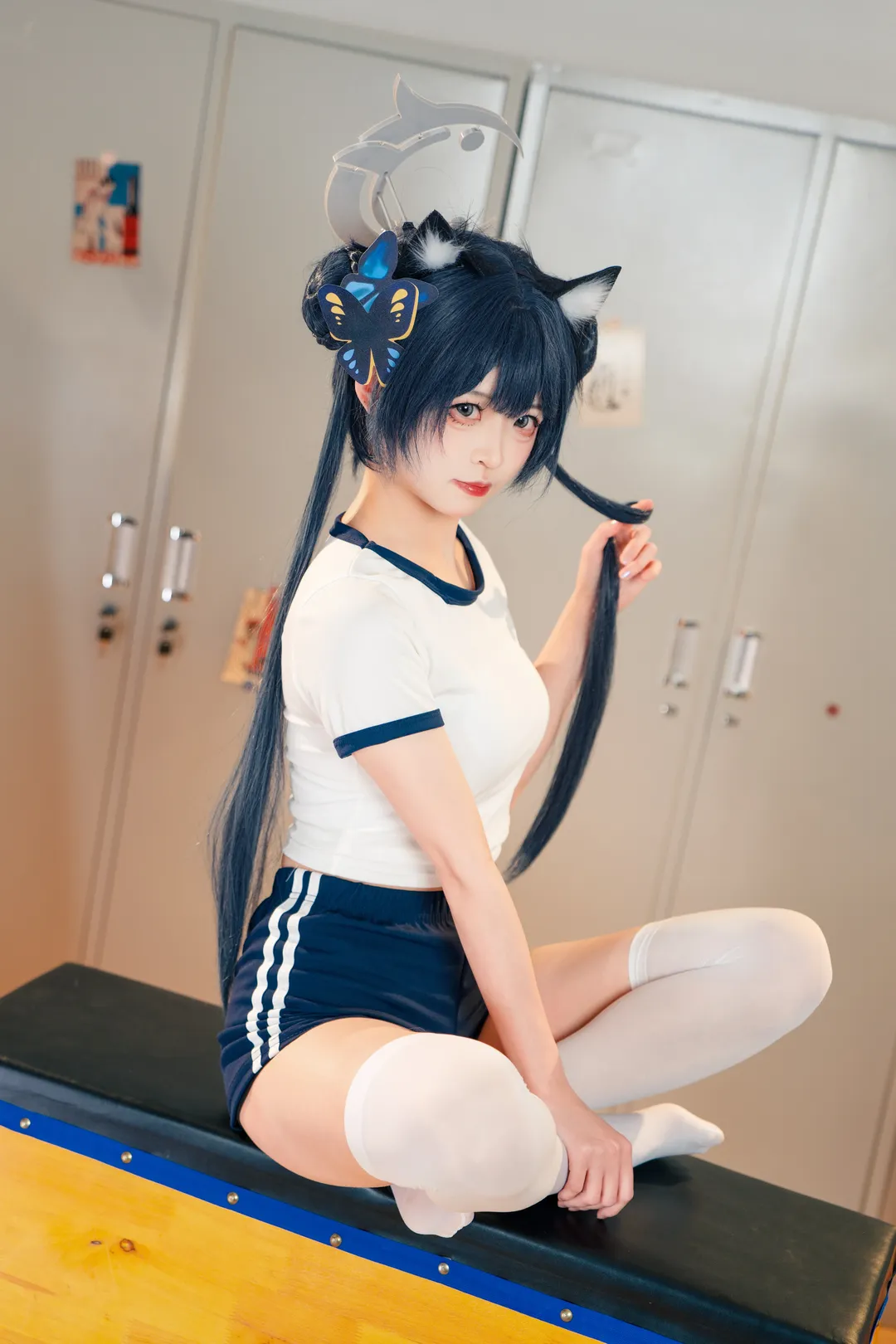 【妃咲cos】蔚蓝档案体操服，球场上的青春活力 - 第 4 张