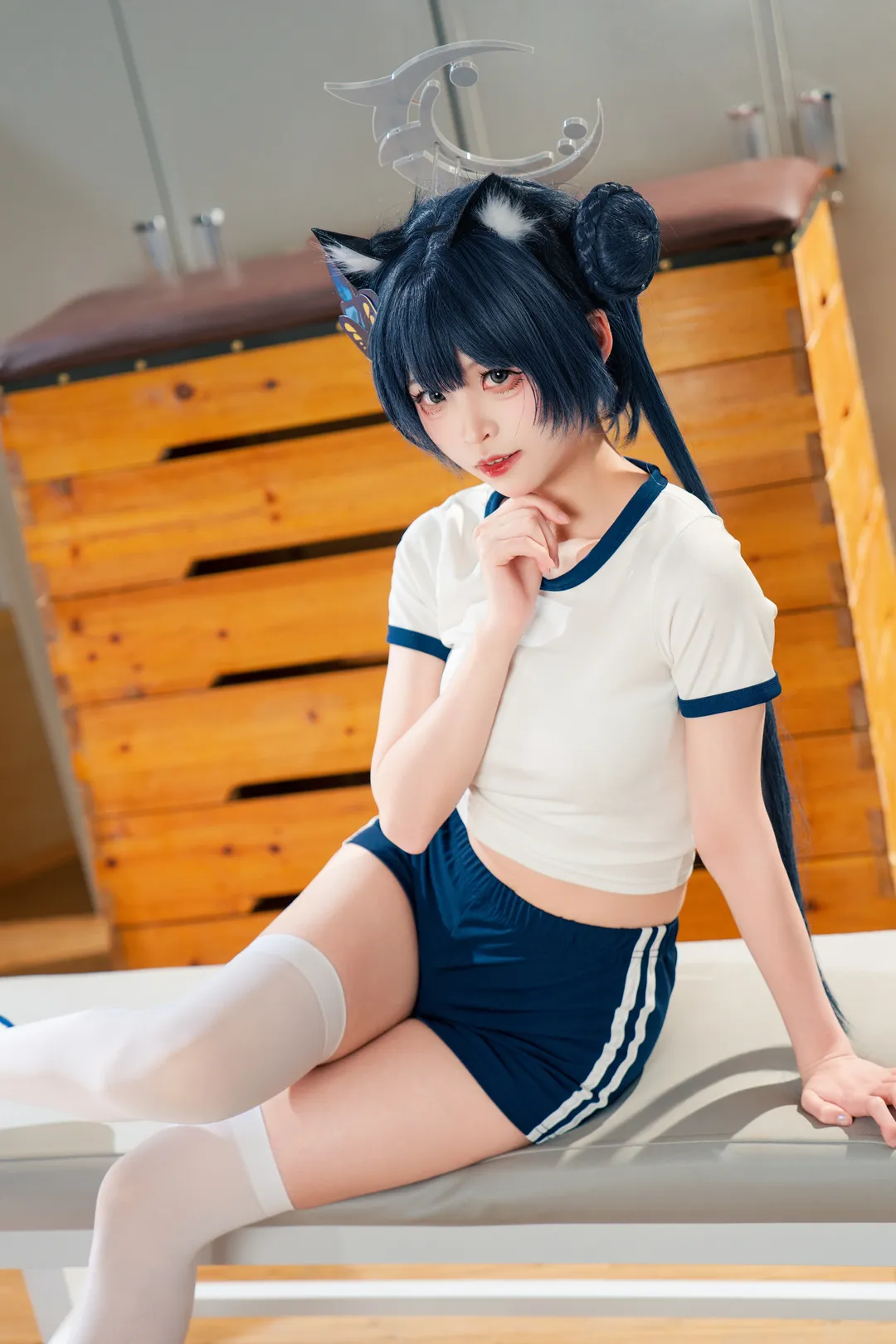 【妃咲cos】蔚蓝档案体操服，球场上的青春活力