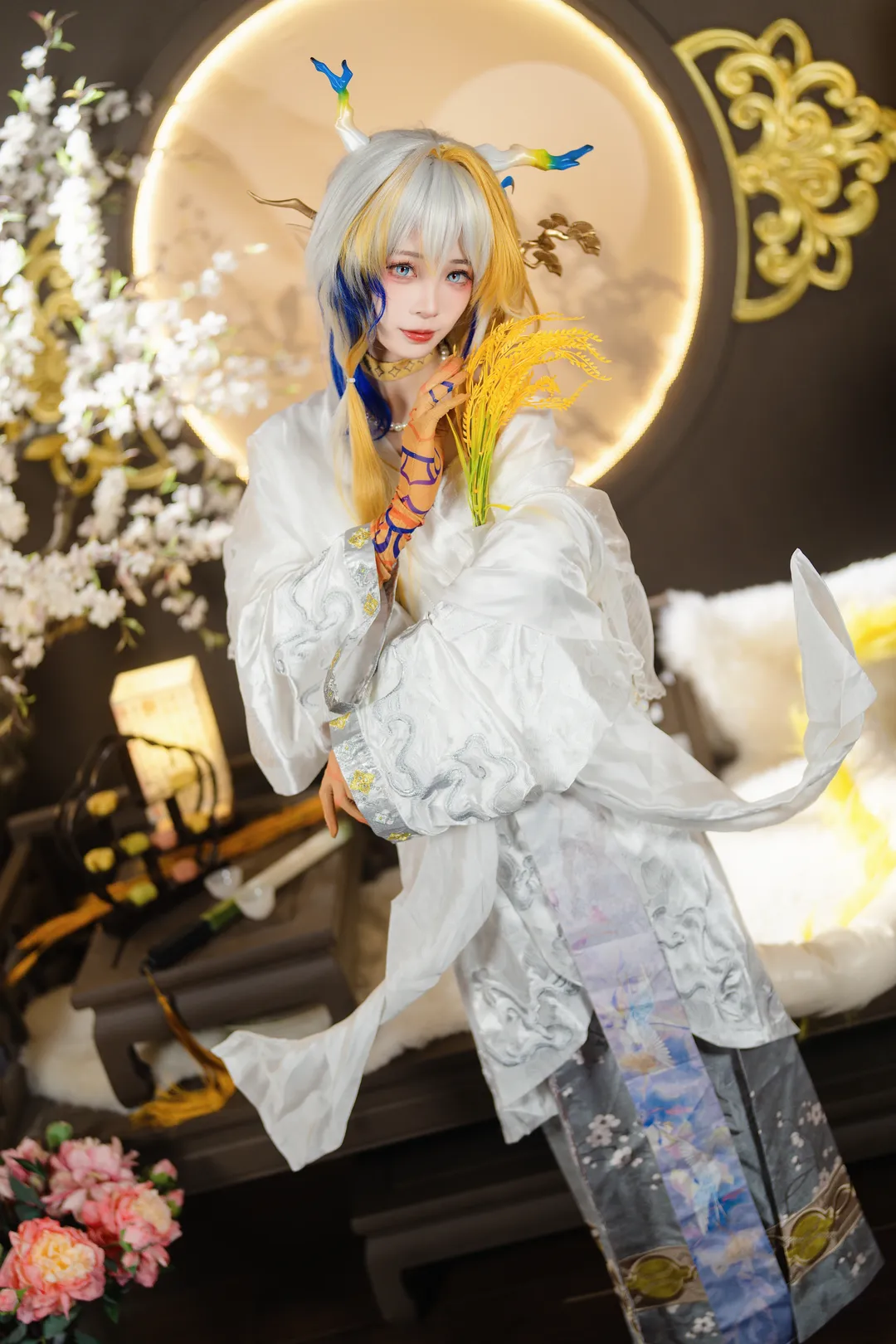 【黍cos】明日方舟冰纹玉釉，音律联觉的古风留影 - 第 1 张