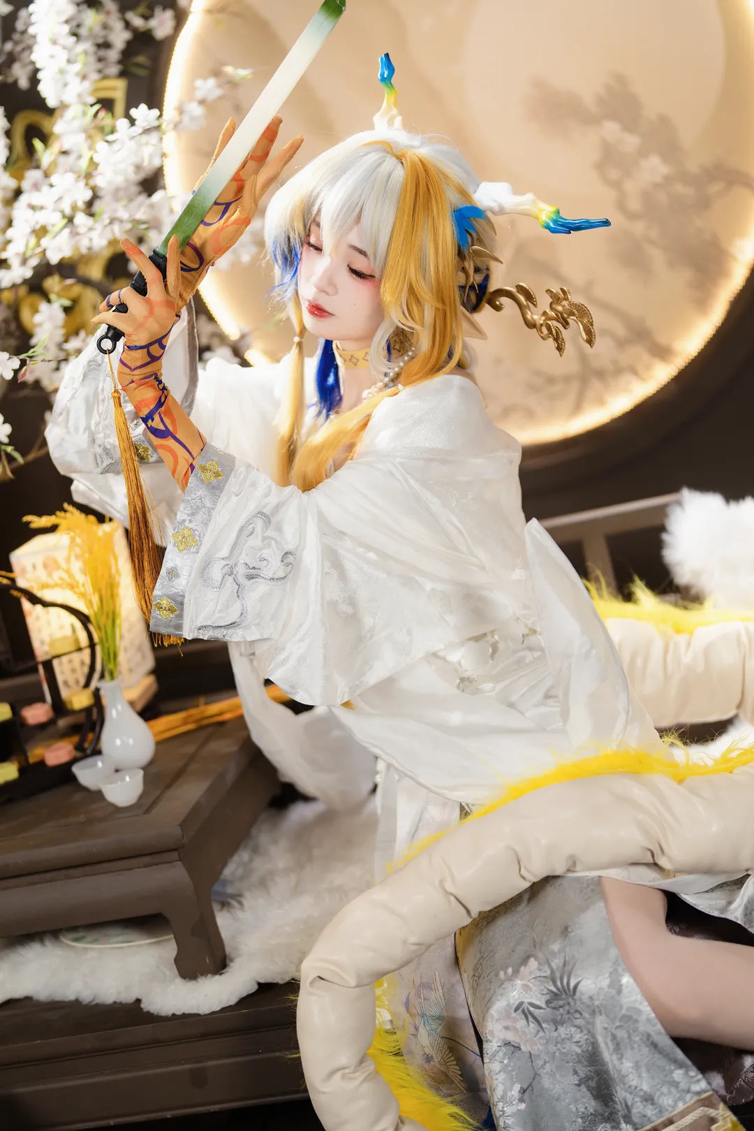 【黍cos】明日方舟冰纹玉釉，音律联觉的古风留影 - 第 4 张