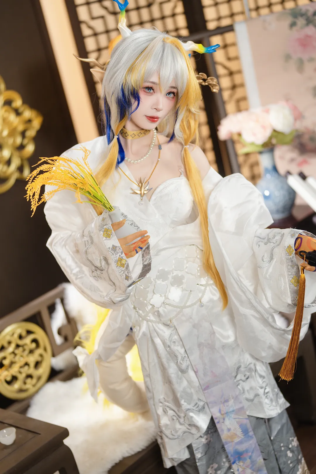 【黍cos】明日方舟冰纹玉釉，音律联觉的古风留影 - 第 5 张