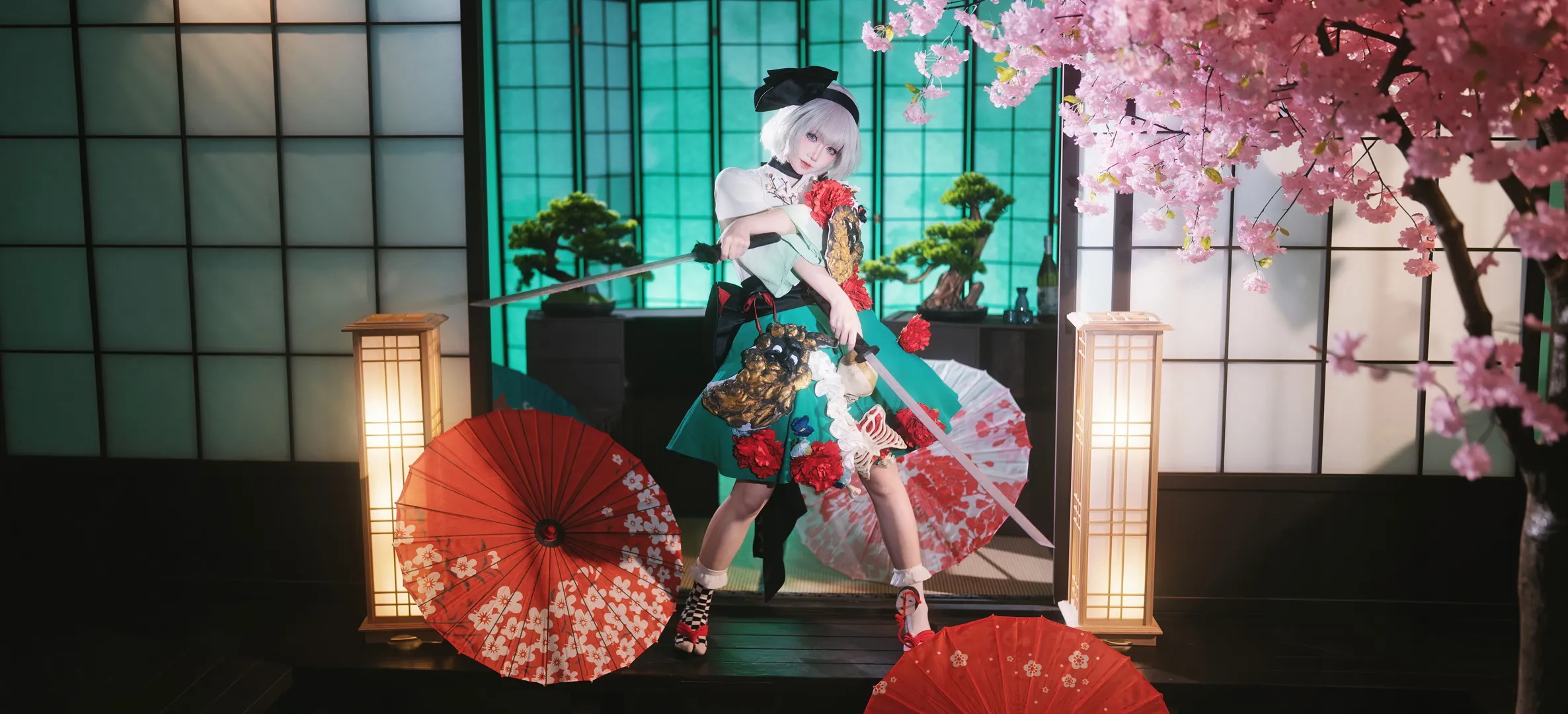 【魂魄妖梦cos】东方Project半灵庭师的庭院身影