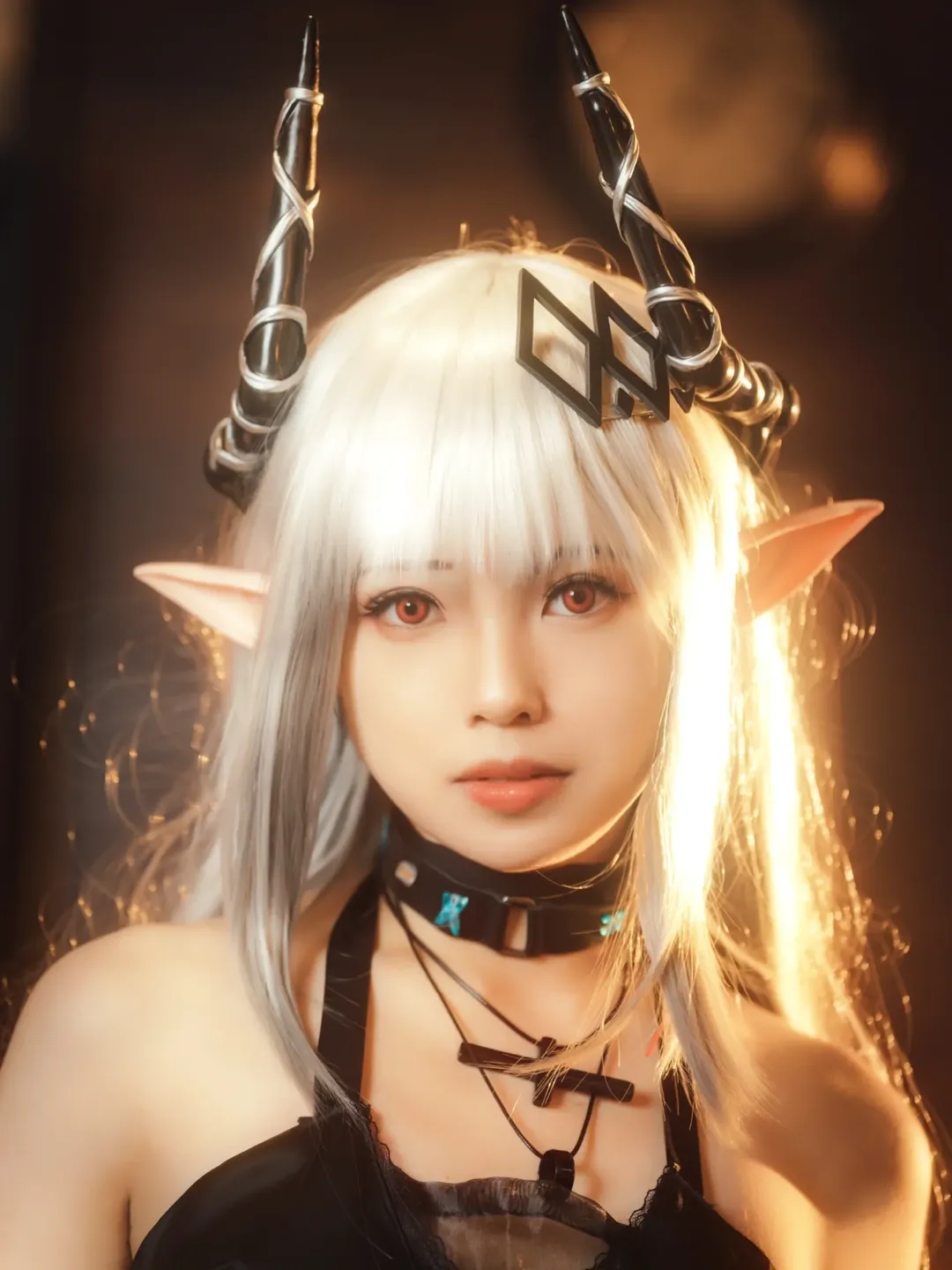 【黑曜石cos】明日方舟的酒吧暗夜魅影 - 第 1 张