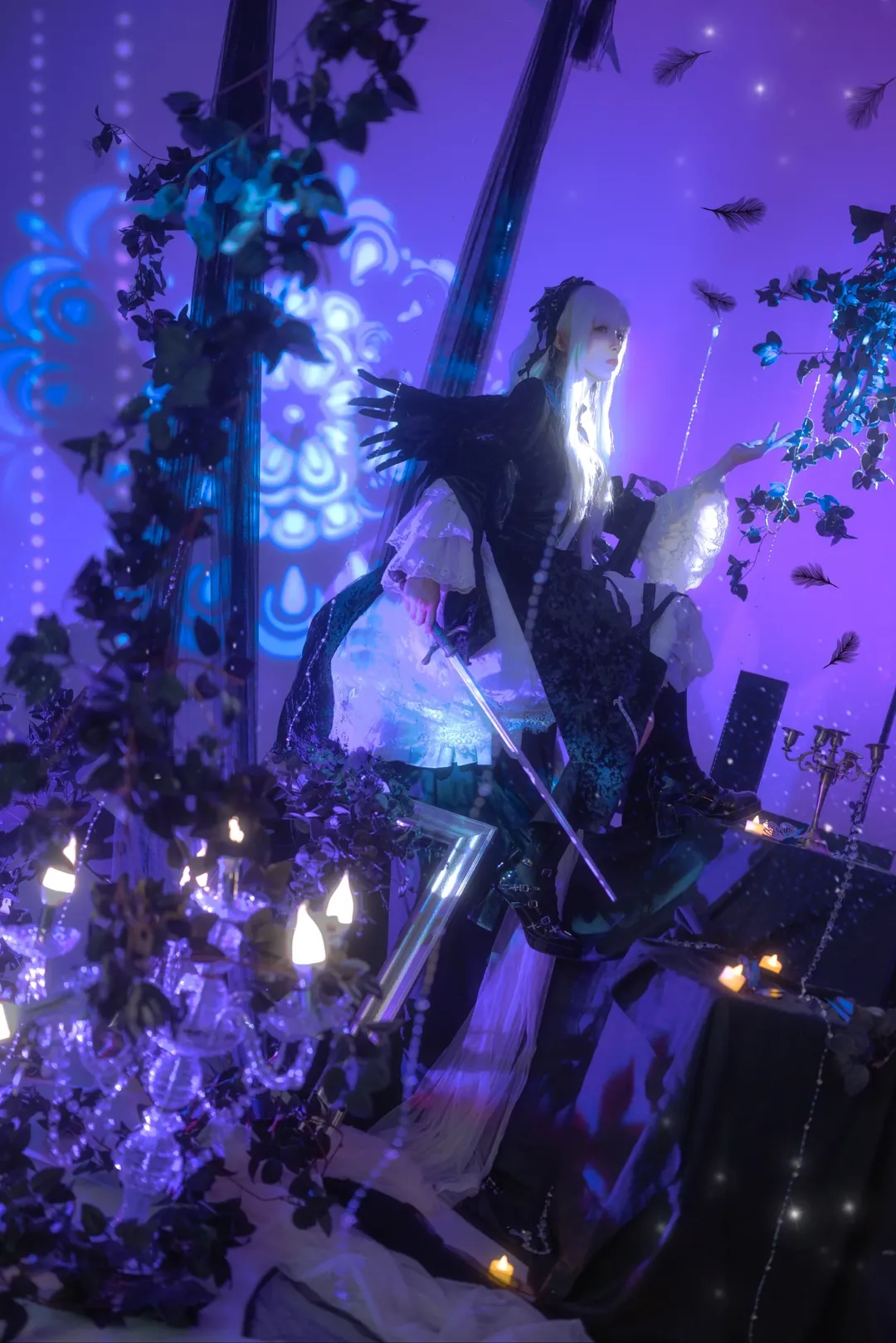 【水銀燈コスプレ】第1ドール、漆黒の天使――『ローゼンメイデン』ダークゴシック風コスプレ撮影 - 1 枚目