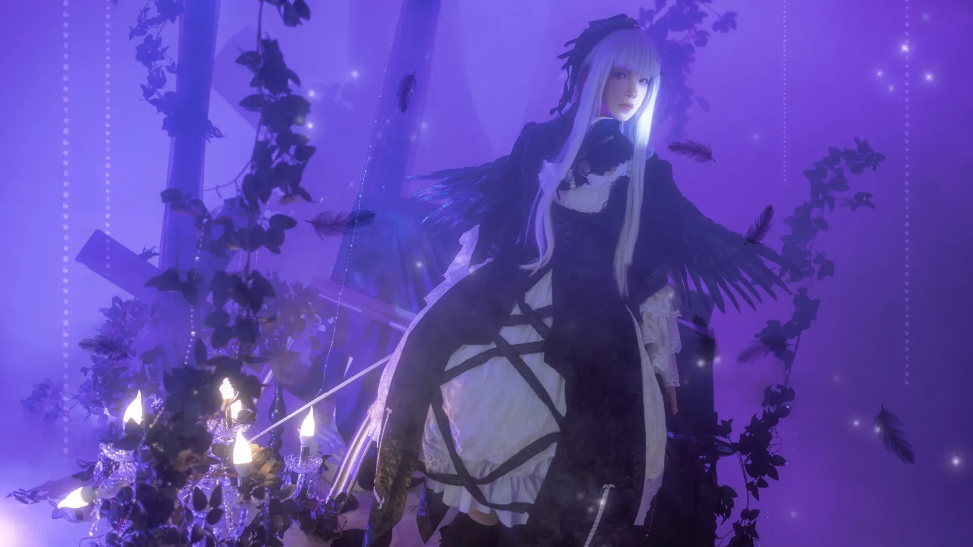 【水銀燈コスプレ】第1ドール、漆黒の天使――『ローゼンメイデン』ダークゴシック風コスプレ撮影 - 11 枚目