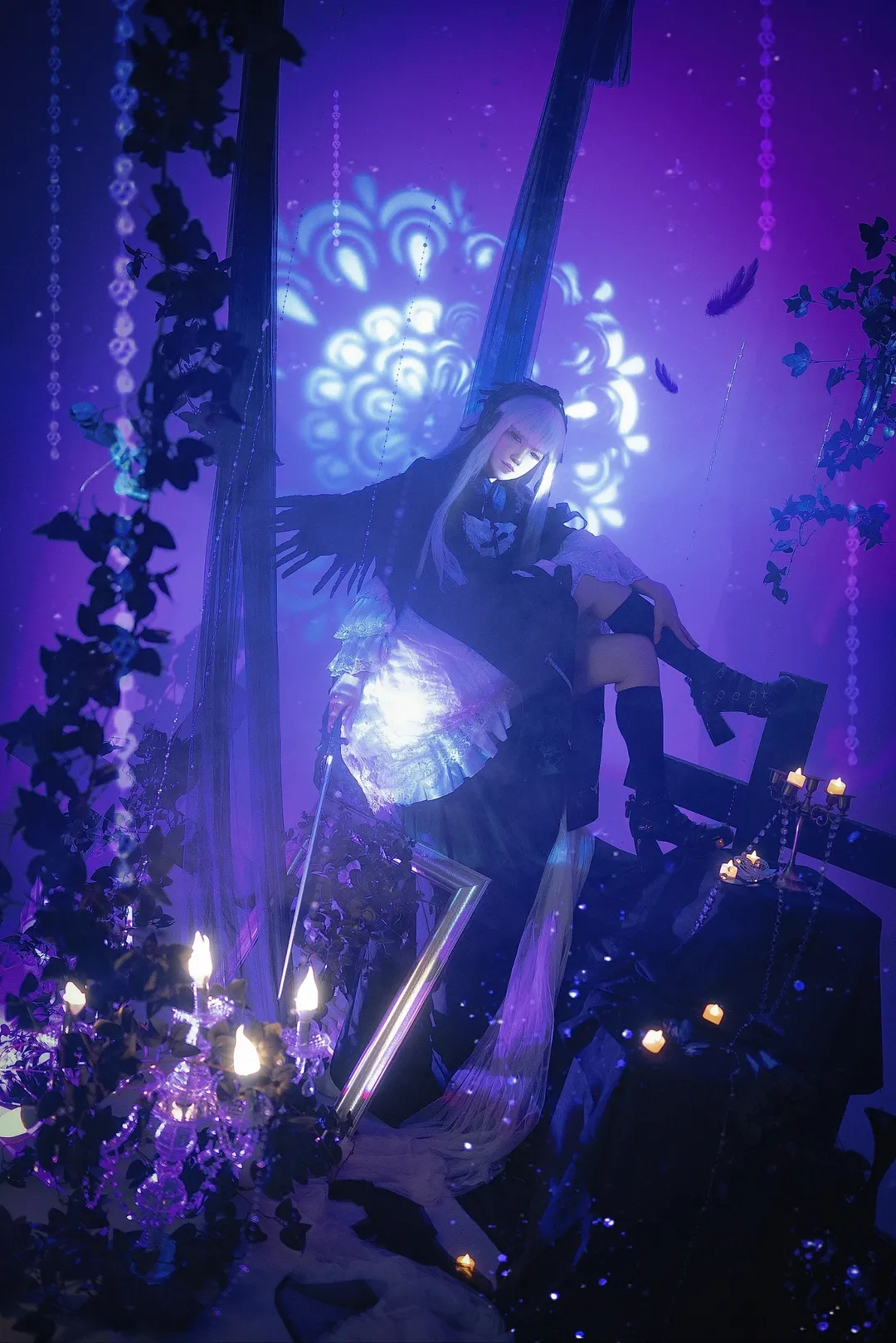 【水銀燈コスプレ】第1ドール、漆黒の天使――『ローゼンメイデン』ダークゴシック風コスプレ撮影 - 4 枚目