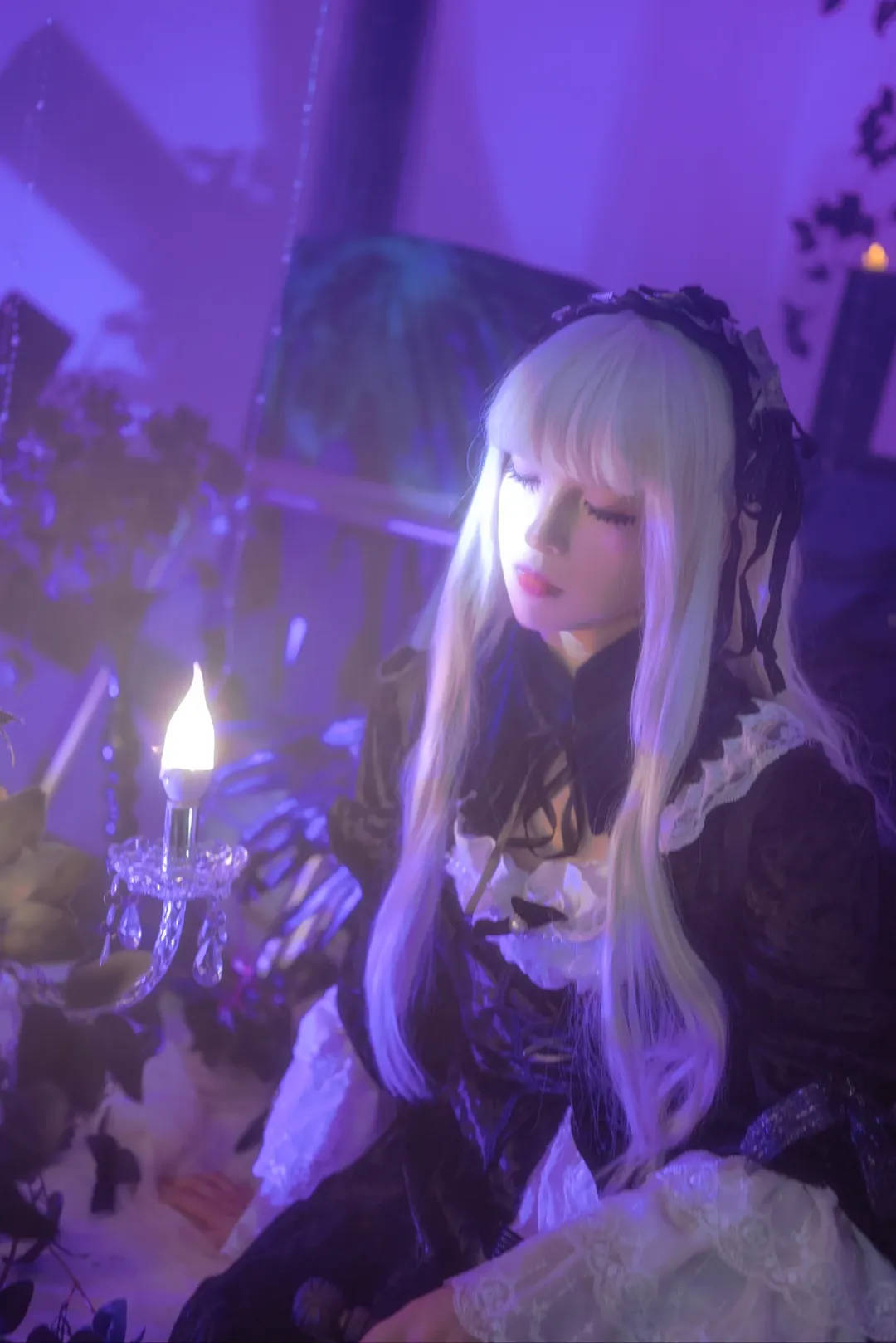 【水銀燈コスプレ】第1ドール、漆黒の天使――『ローゼンメイデン』ダークゴシック風コスプレ撮影 - 7 枚目