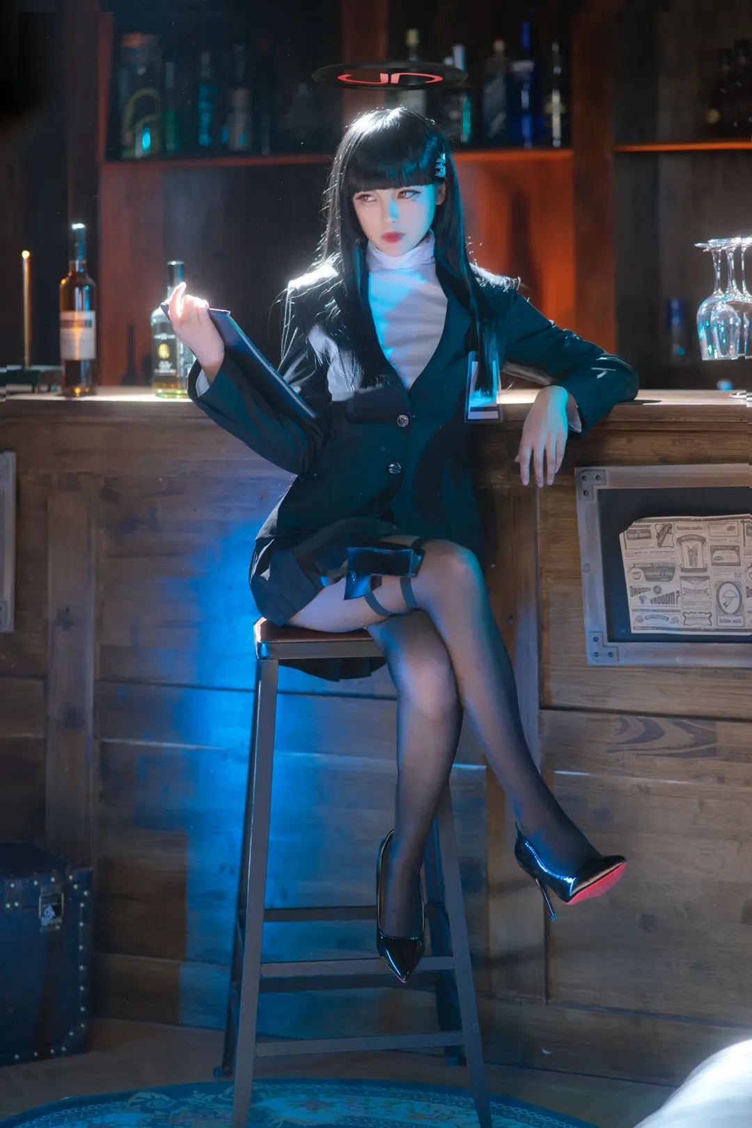 【Tsukatsuki Rio cosplay】Cool Elegance of Millennium's Senior Executive in Blue Archive - Image 7
