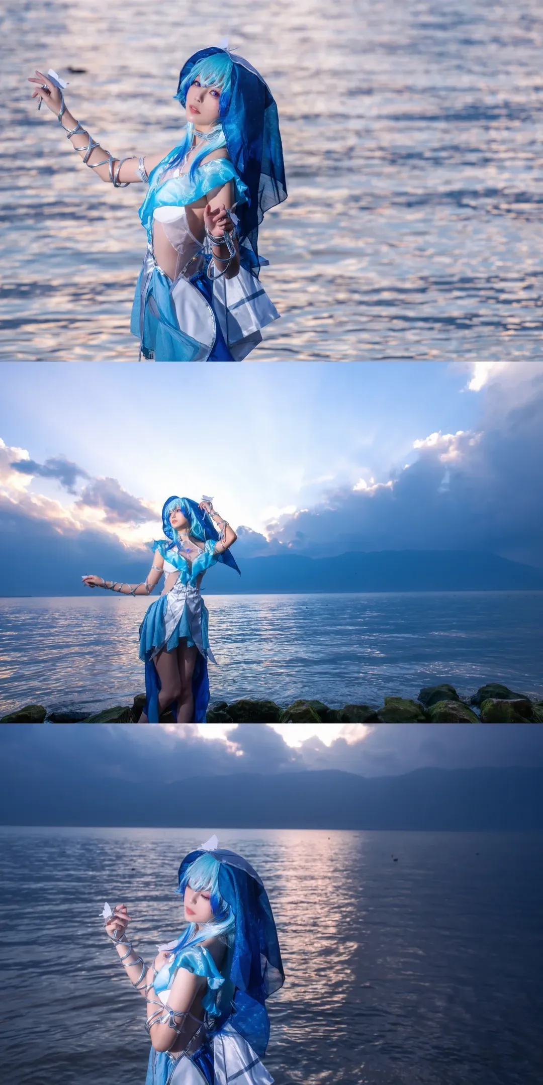 【守岸人cos】在水边与蝴蝶共舞，唤醒潮汐之力 - 第 1 张