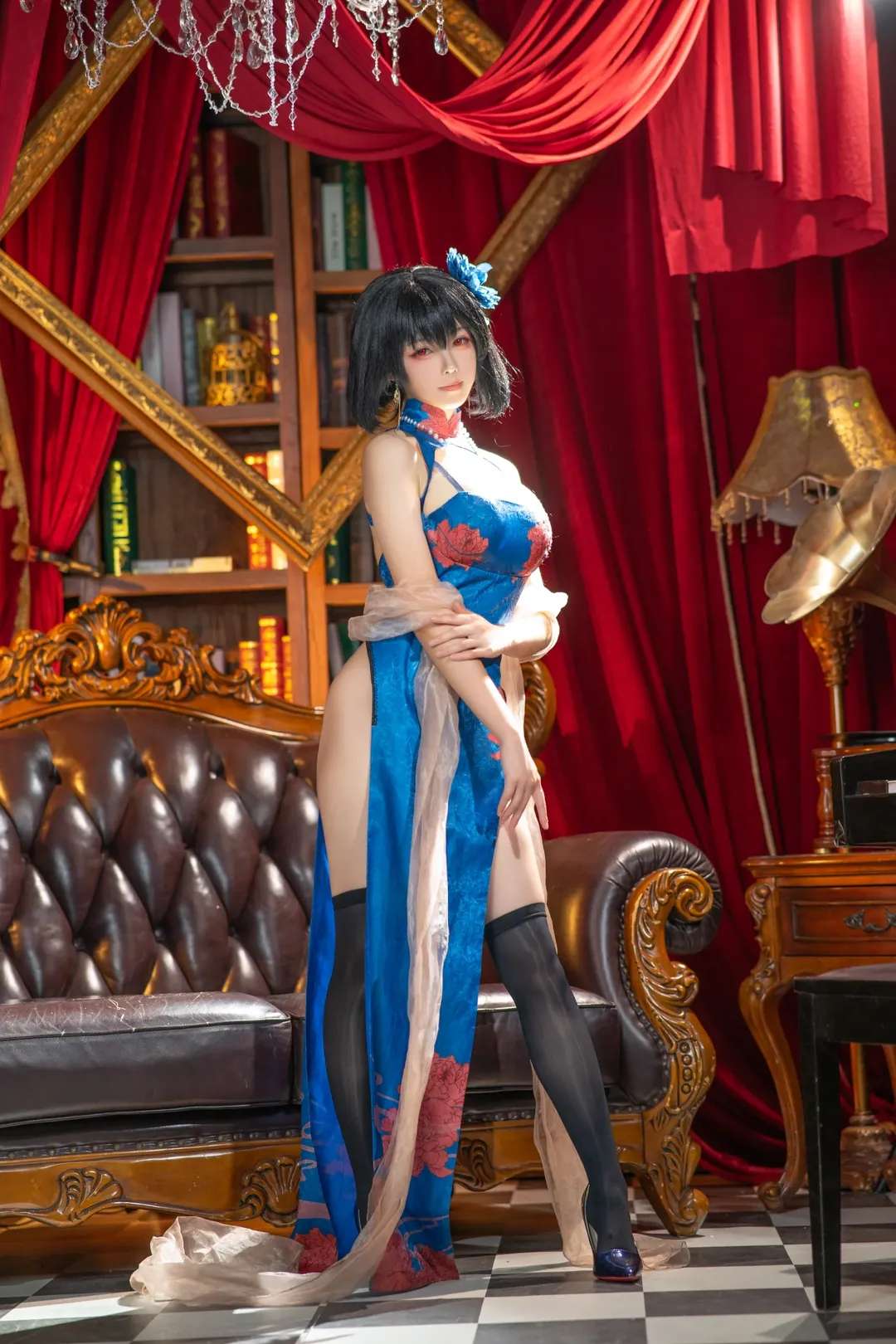 【建武cos】碧蓝航线的旗袍风韵，复古感与高开衩的碰撞