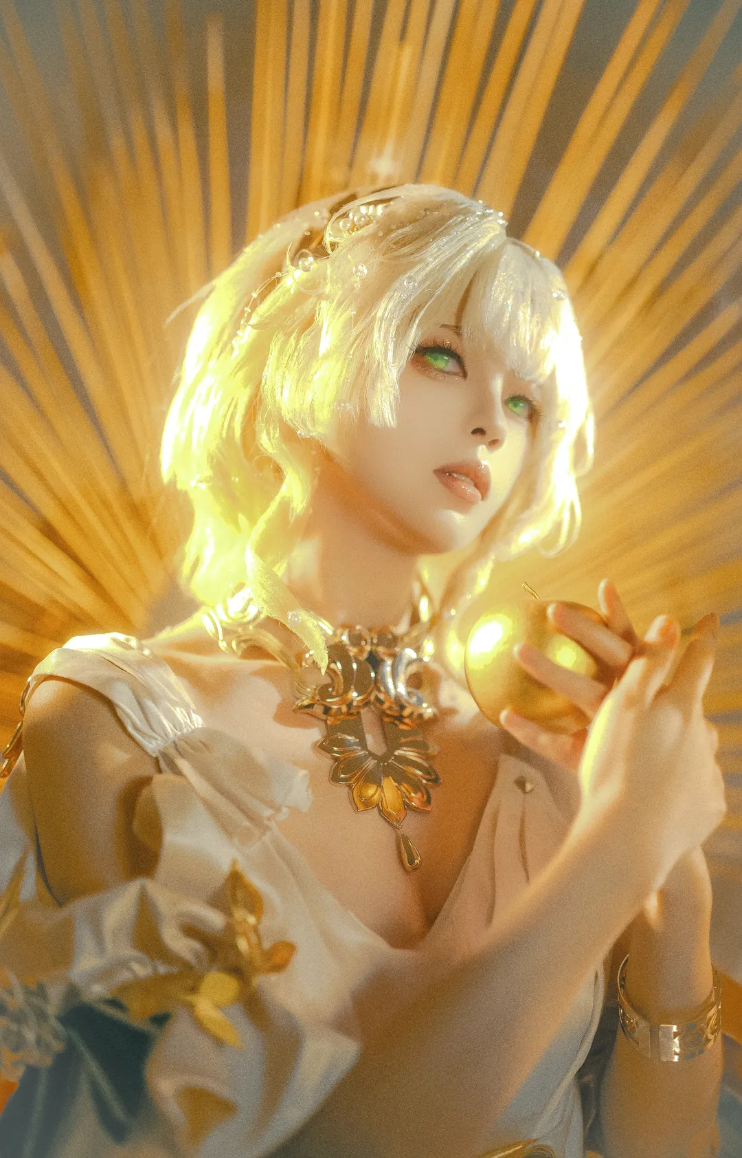 【阿格莱雅cos】崩坏星穹铁道翁法罗斯的金色神明