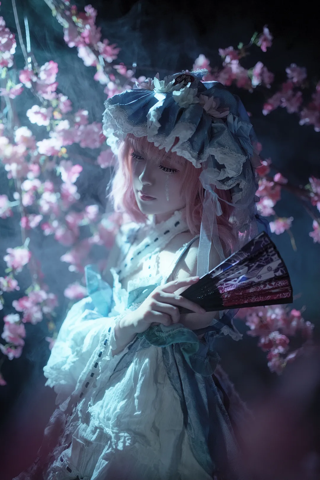 【西行寺幽幽子cos】东方project夜樱下的幽梦