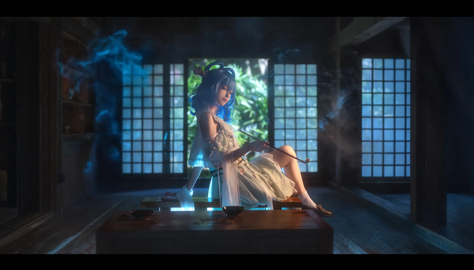 【青娥娘娘cos】东方project庭院里的静谧时刻