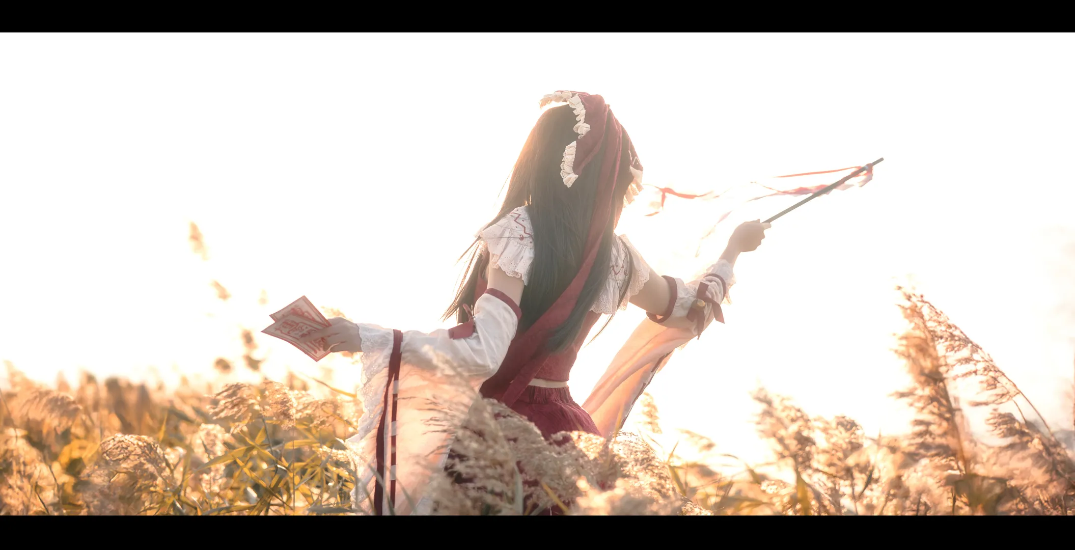 【博丽灵梦cos】东方project·二色莲花蝶 - 第 2 张