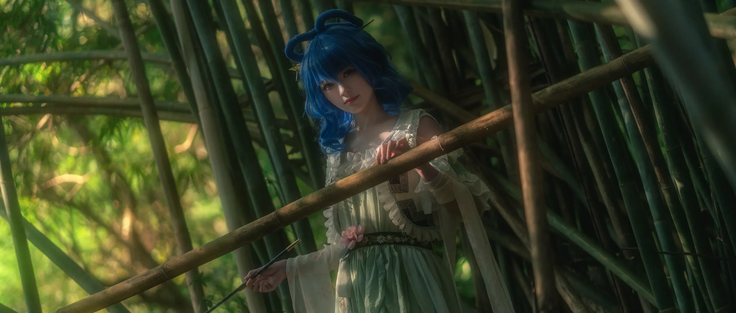 【霍青娥cos】漫步竹林的东方Project青娥娘娘，与一己私欲的仙人之约 - 第 2 张