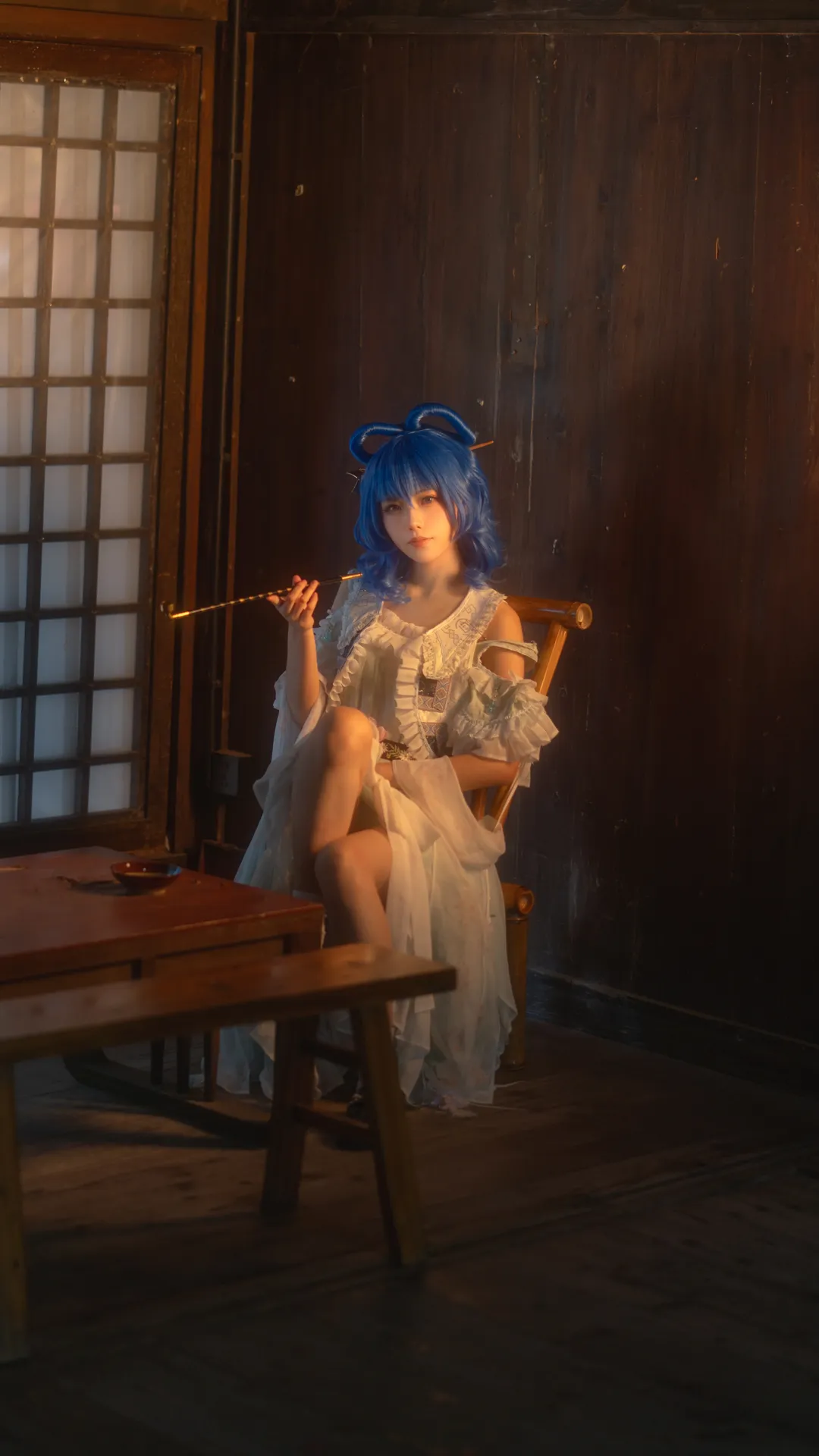 【霍青娥cos】东方Project，古风茶室里的慵懒仙人 - 第 1 张