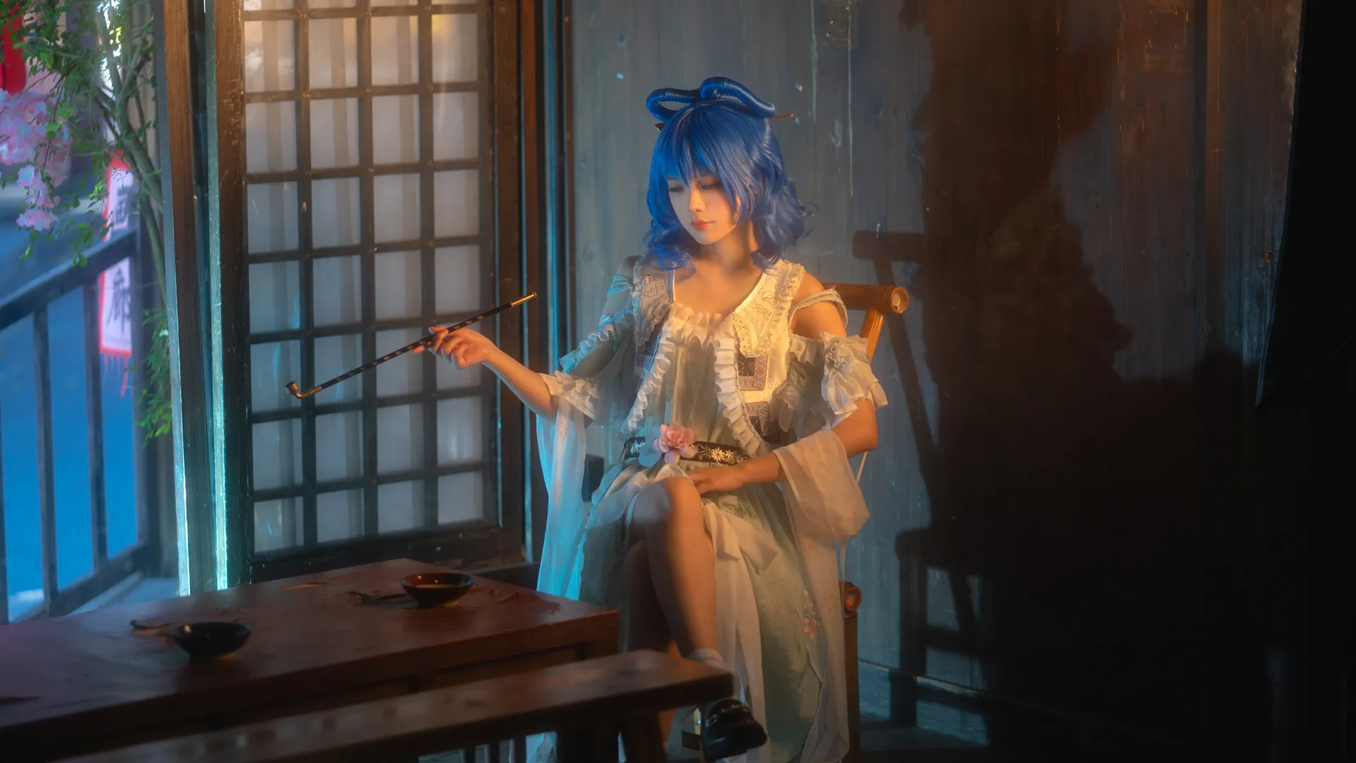 【霍青娥cos】东方Project，古风茶室里的慵懒仙人 - 第 2 张
