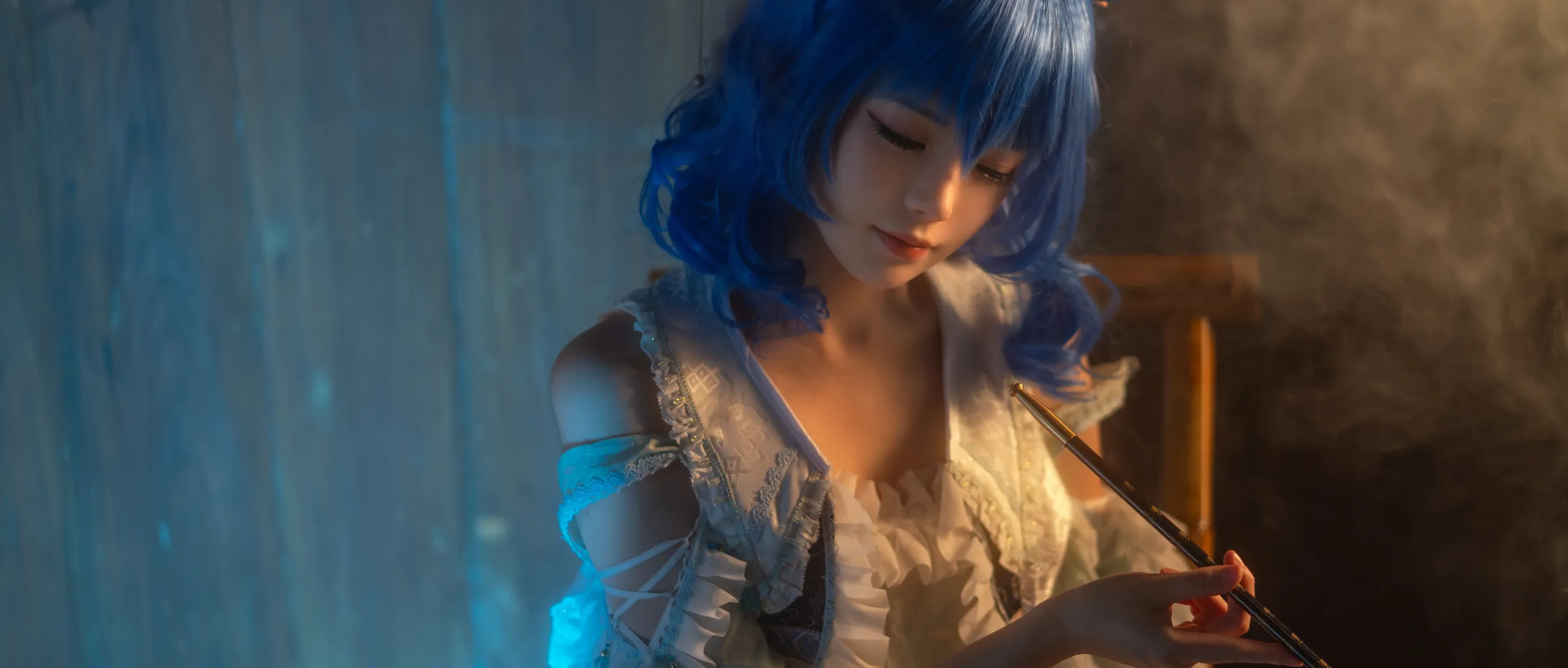 【霍青娥cos】东方Project，古风茶室里的慵懒仙人 - 第 3 张