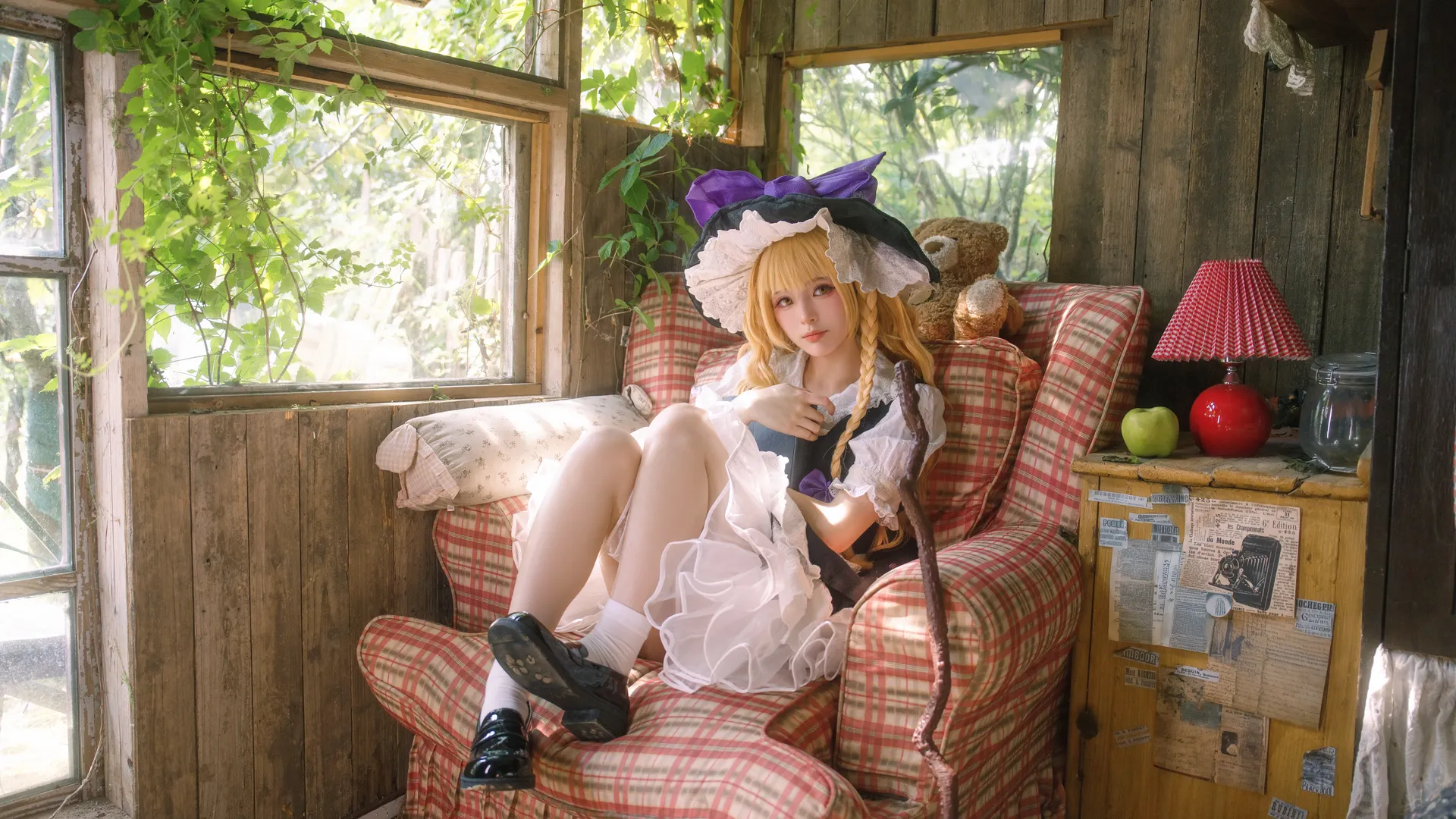 【雾雨魔理沙cos】东方project魔法之森的复古木屋私影