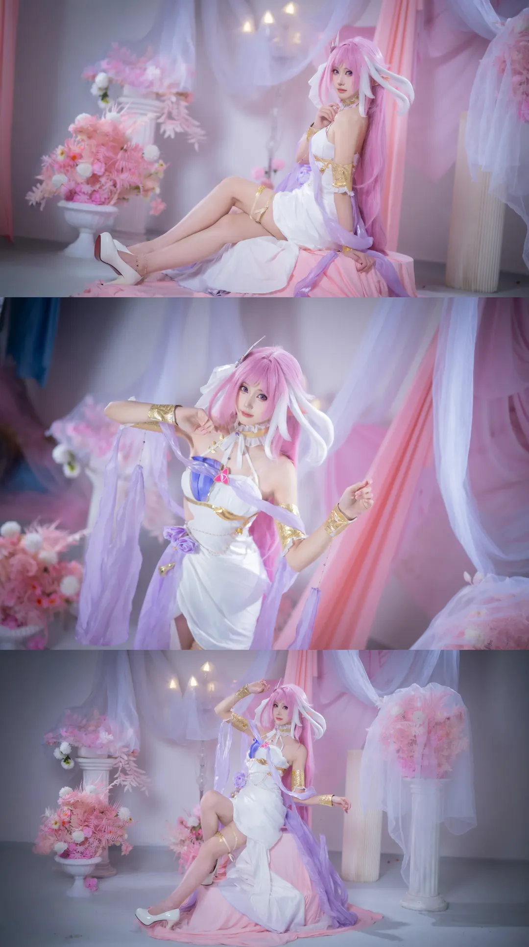 【爱莉希雅cos】崩坏三最可爱的粉色妖精生日快乐 - 第 4 张