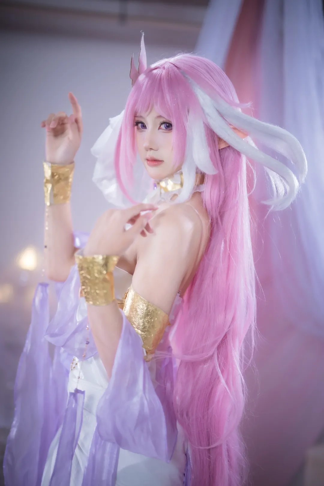 【爱莉希雅cos】崩坏三最可爱的粉色妖精生日快乐 - 第 8 张