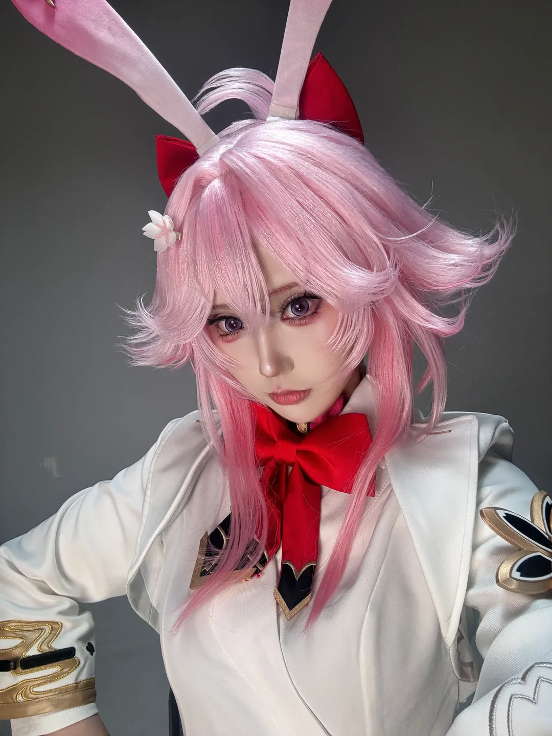 【绯英cos】崩坏星穹铁道里的粉色兔耳少女日常