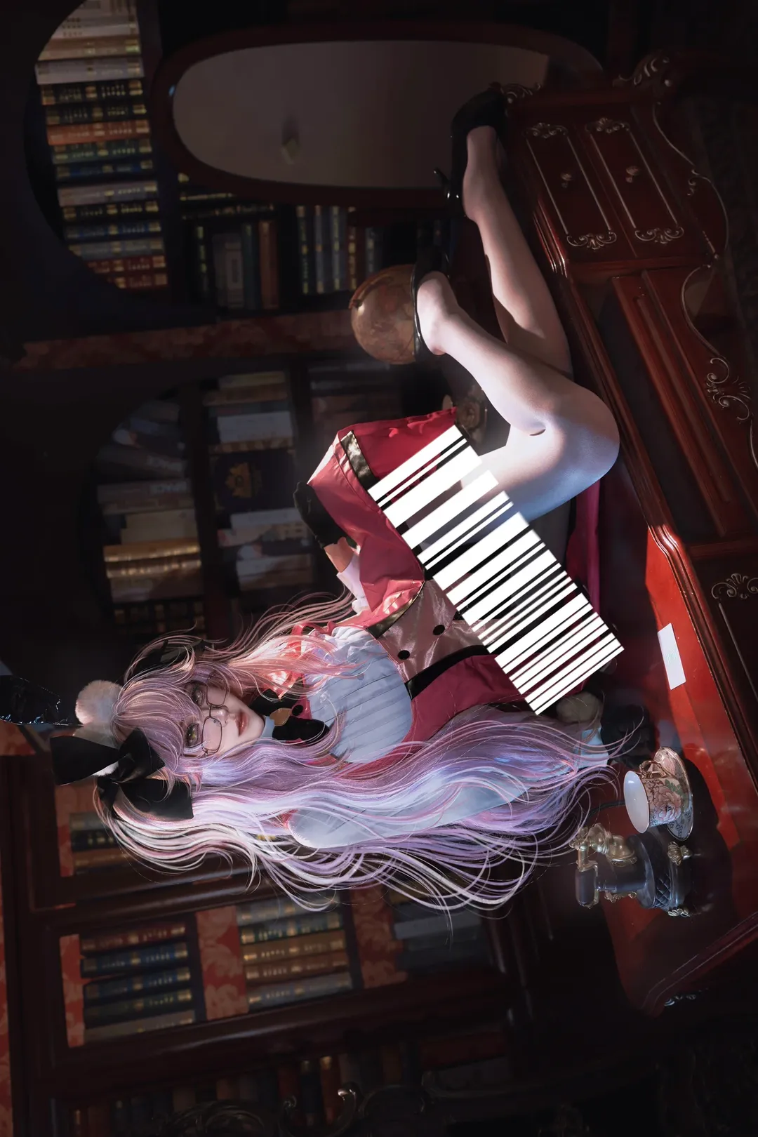 【杀狐cos】fgo fate里的万能美女秘书，复古图书馆里的慵懒时光