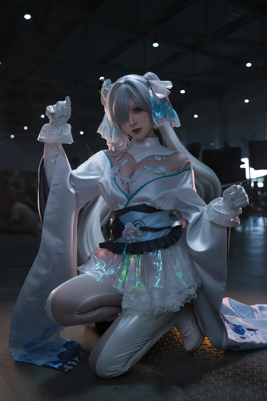 【灰姑娘cos】胜利女神周年礼服，暗夜里的高光时刻 - 第 2 张
