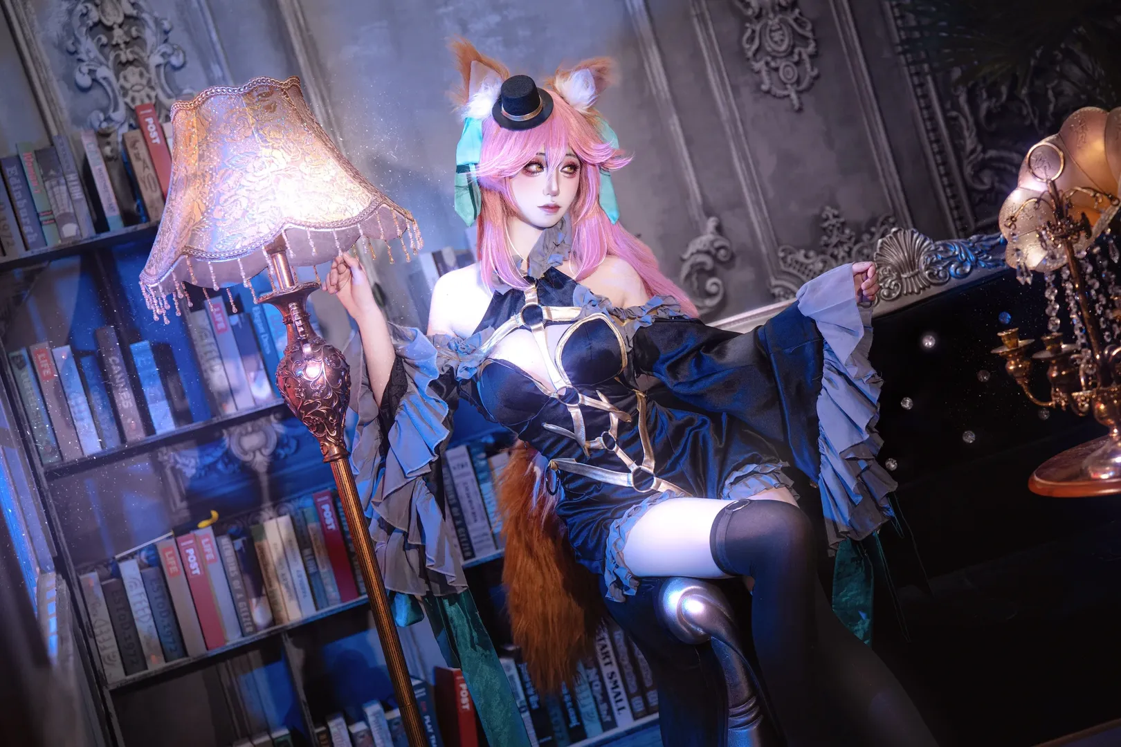 【玉藻前cos】在復古書房裡還原Fate/Grand Order中的迷人狐妖 - 第 2 張