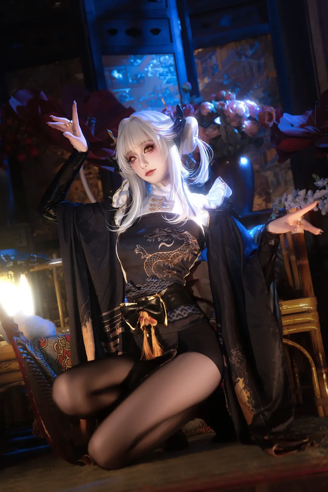 【白兔布兰儿cos】胜利女神中的黑金格调